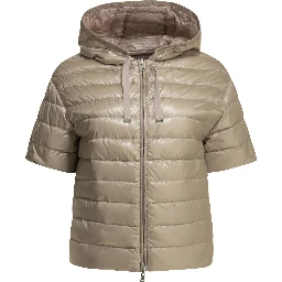 Reversible short down jacket