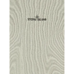 beige Sweatshirt with logo print on the front and back in cotton for men