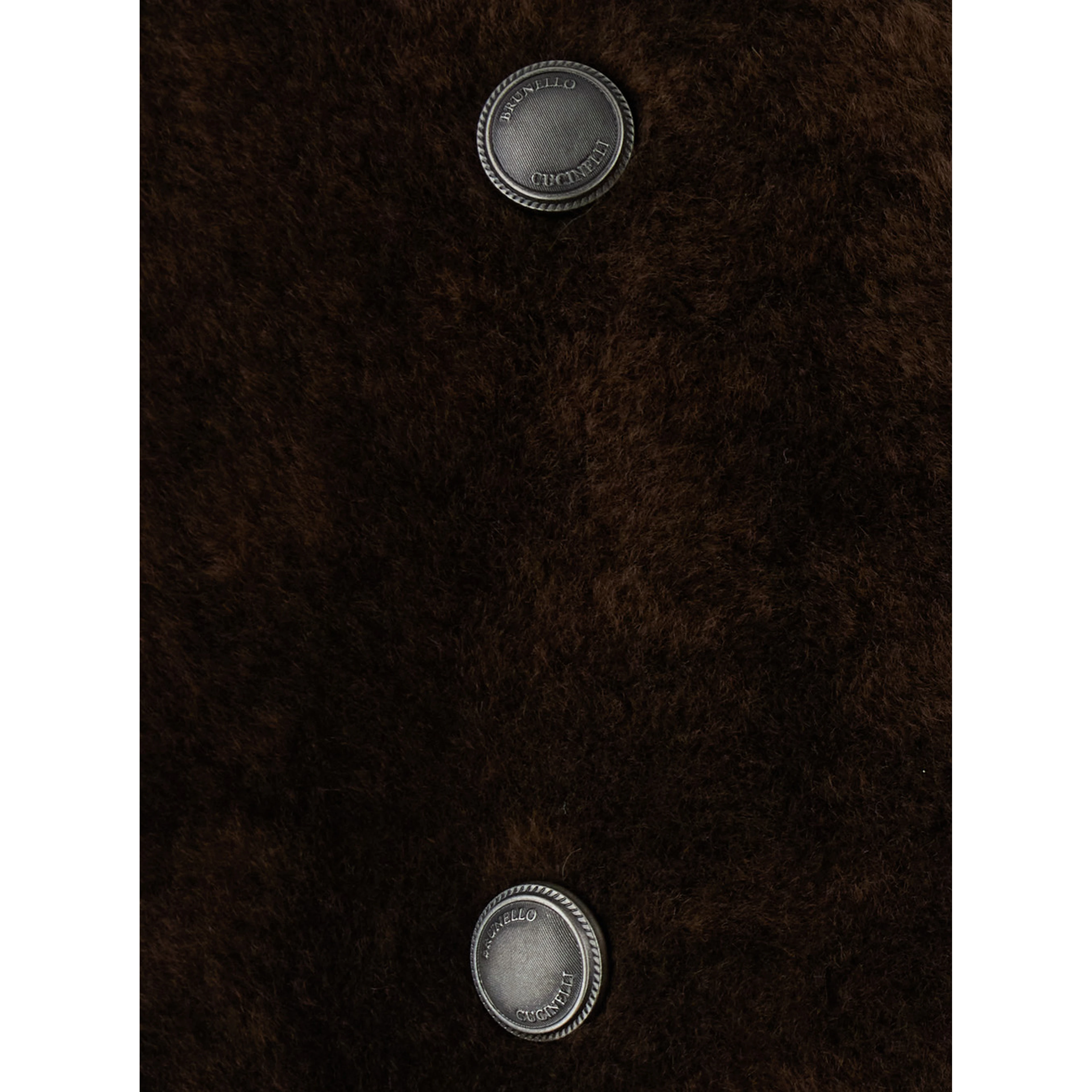 CROPPED DOUBLE BREASTED SHEARLING