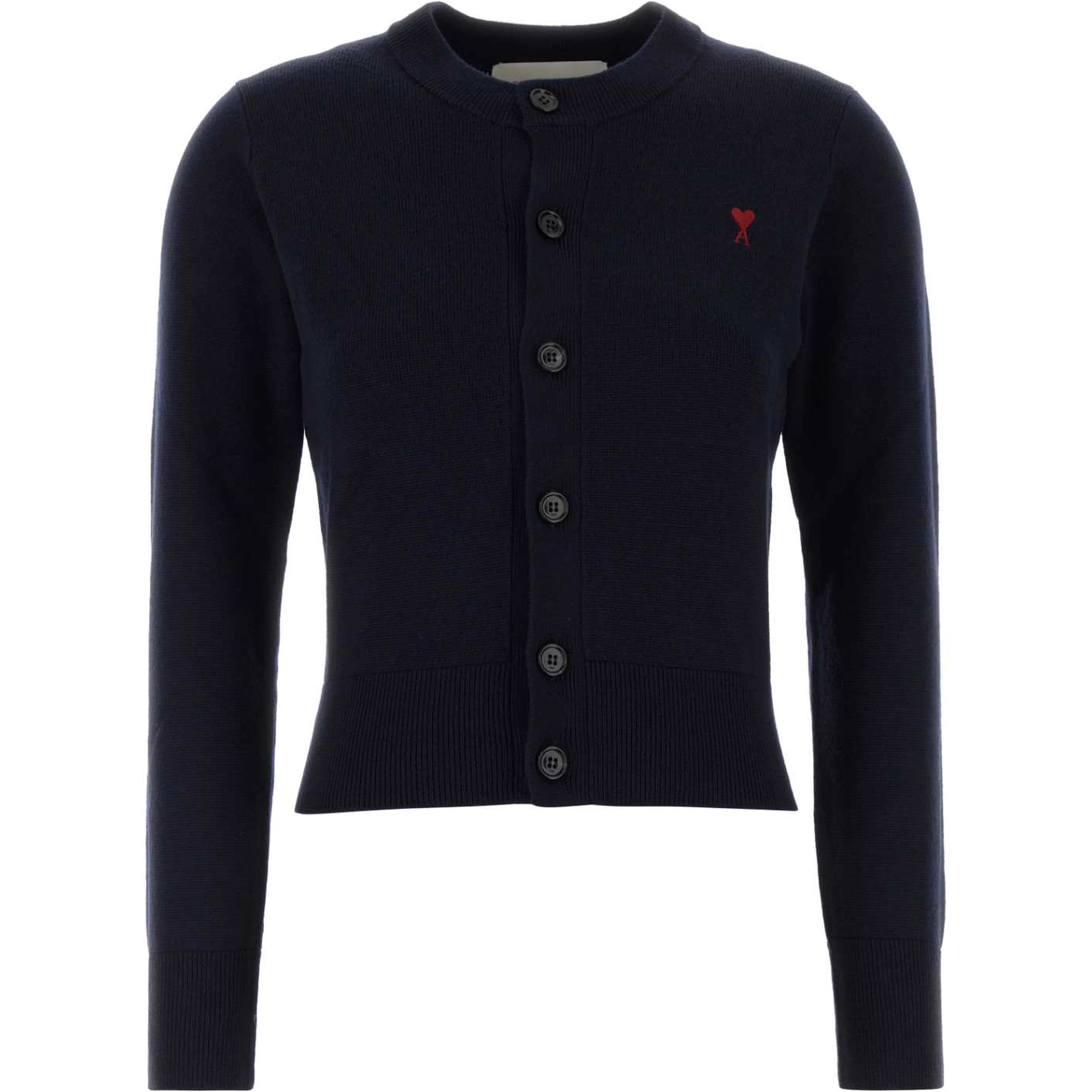 QUOTA-CREWNECKCARDIGANWITHAMIDECOEUR