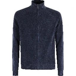 VELVET FULL ZIP KNIT