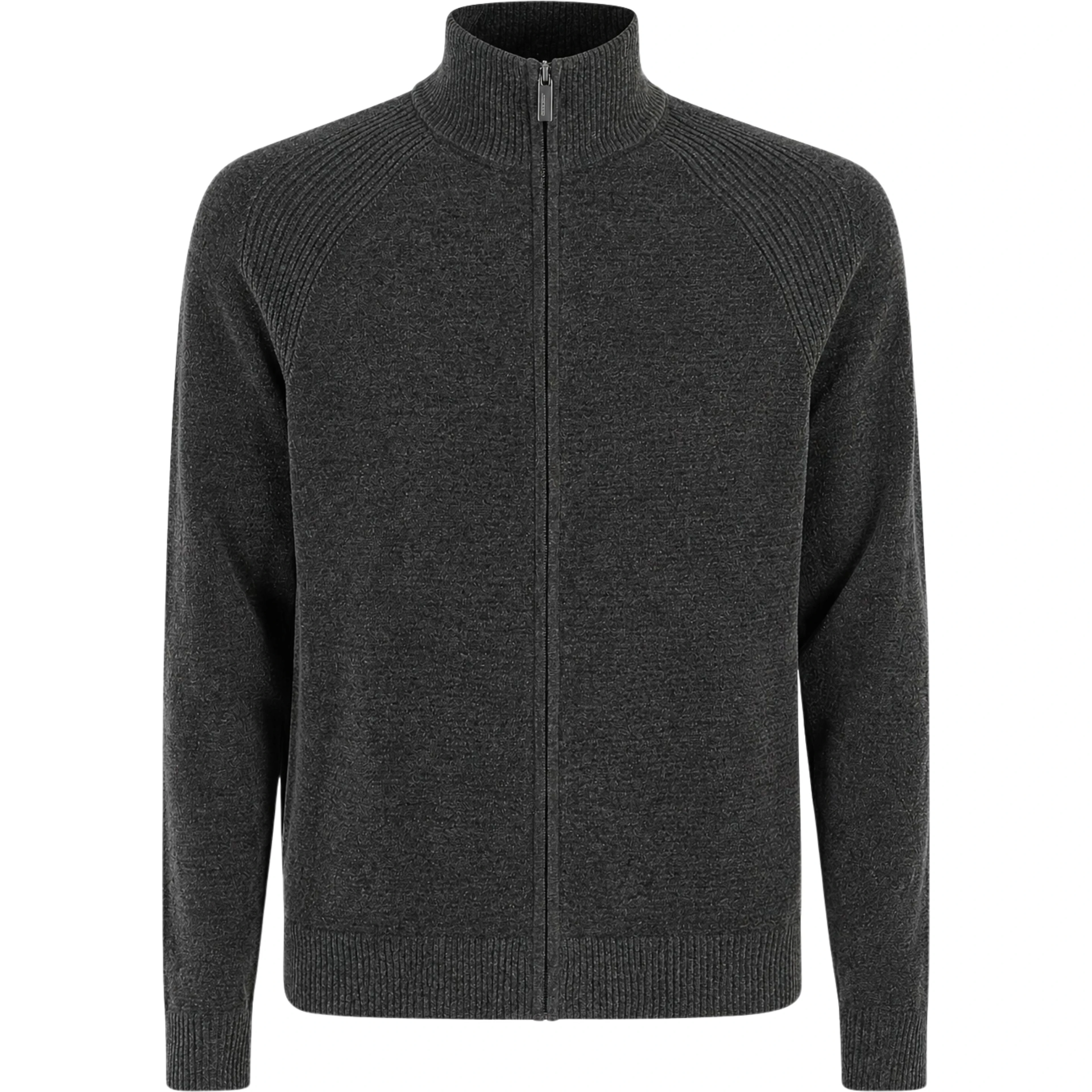 VELVET FULL ZIP KNIT