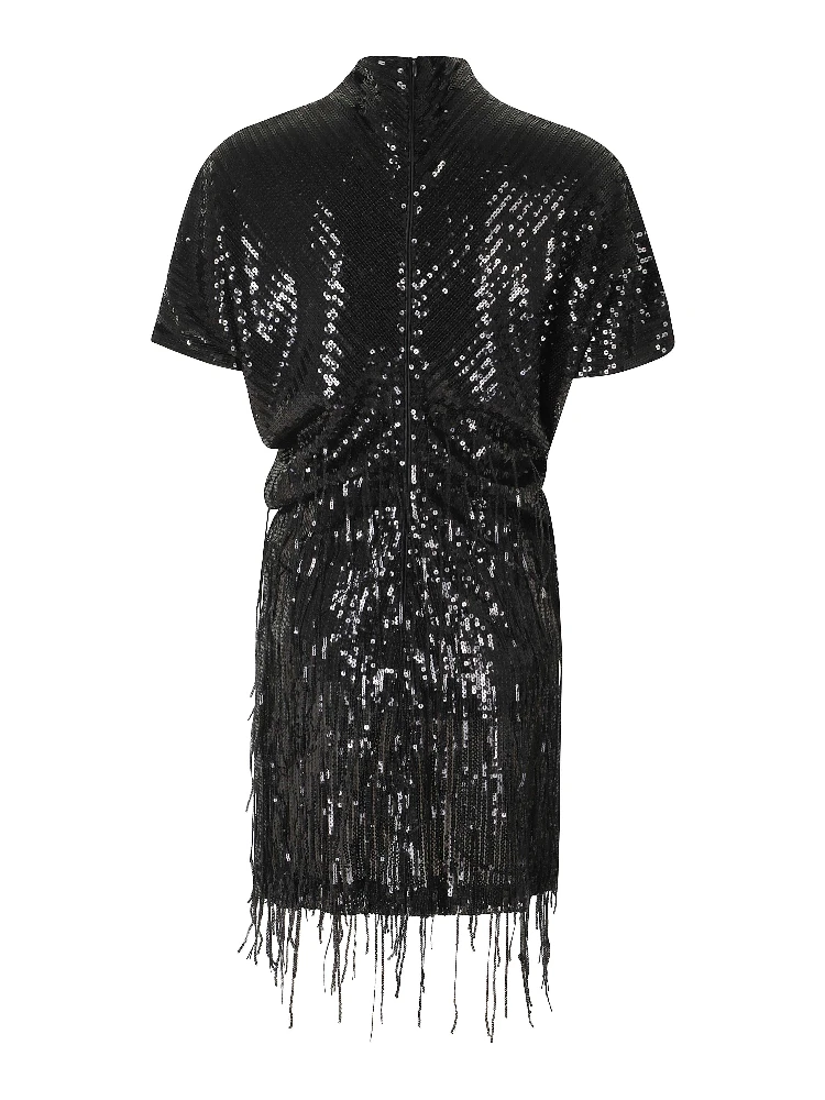 ABITO CORTO COLLO ALTO PAILLETTES alternative