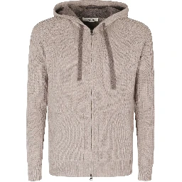 MAGLIA ZIP CAPPUCCIO