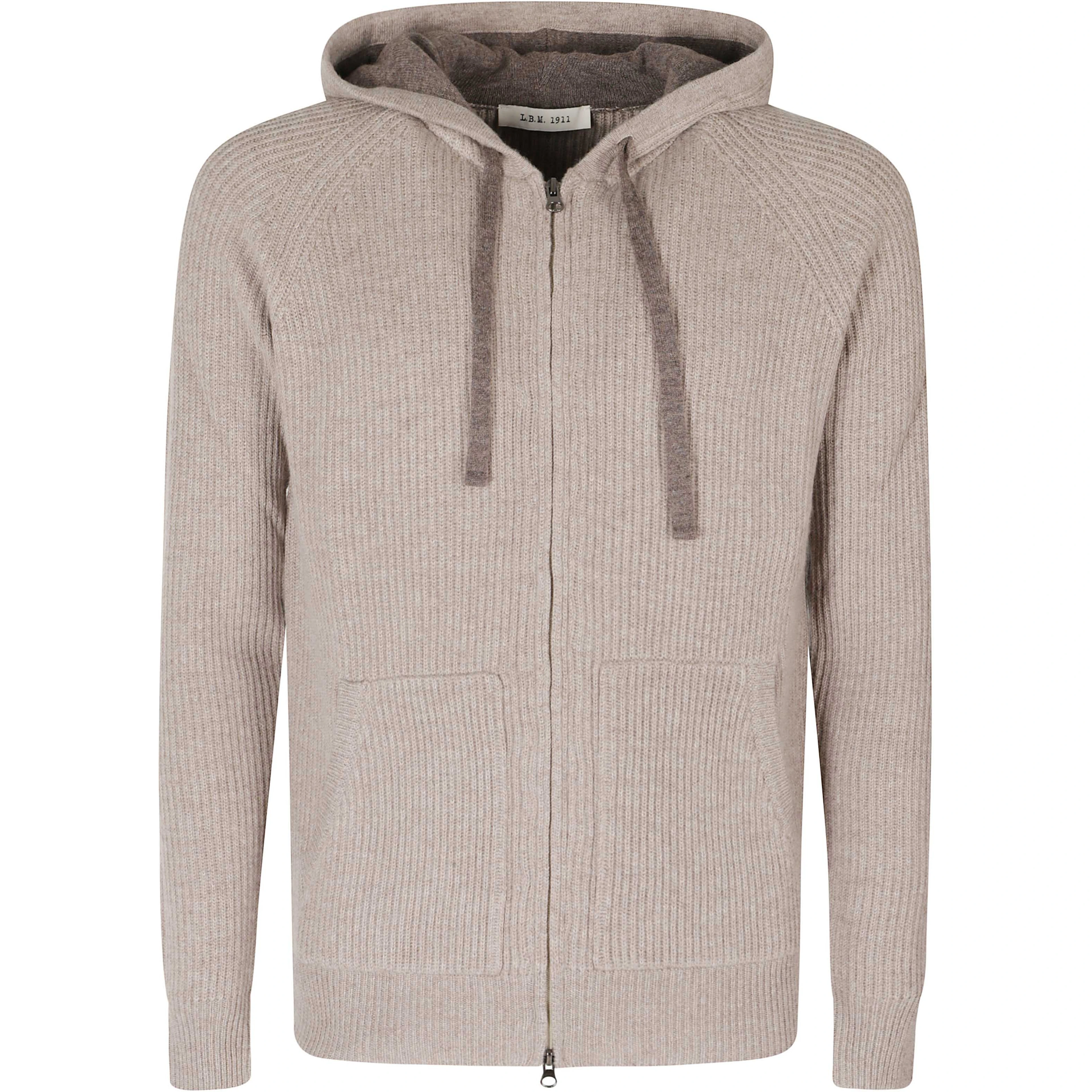 MAGLIA ZIP CAPPUCCIO