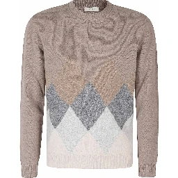 MAGLIA GC MISTO LANA ROMBI