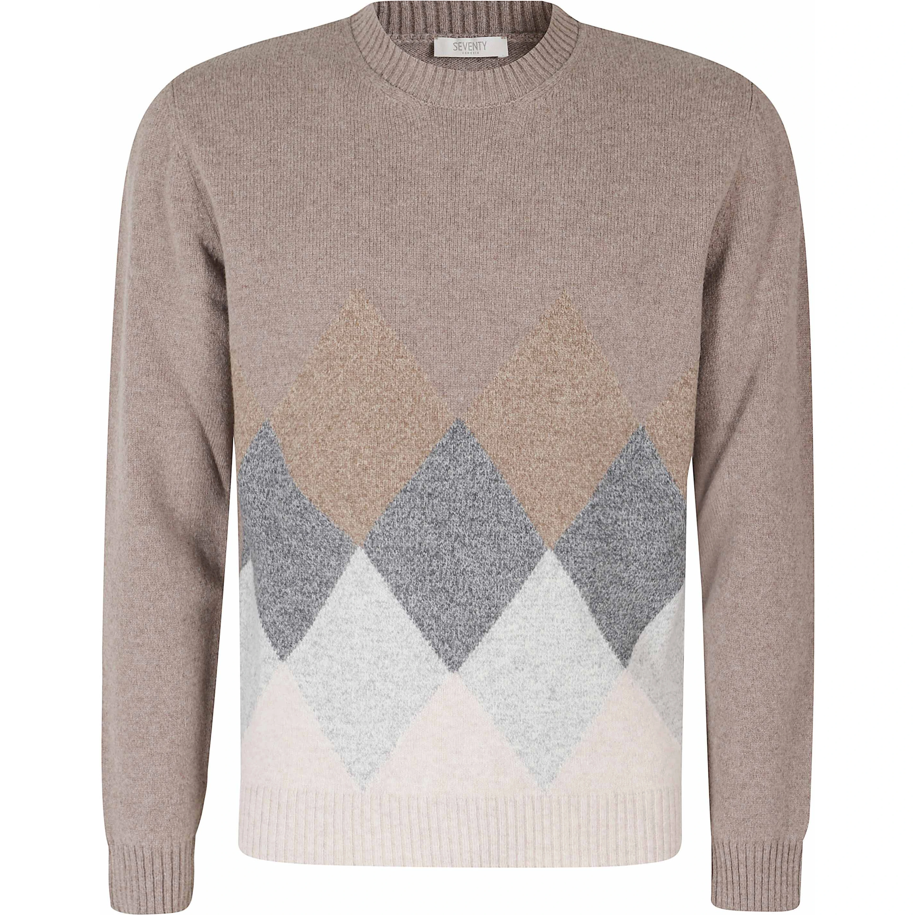 MAGLIA GC MISTO LANA ROMBI
