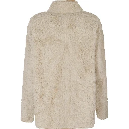 HIGH NECK REVERSIBLE SHEARLING JACKET