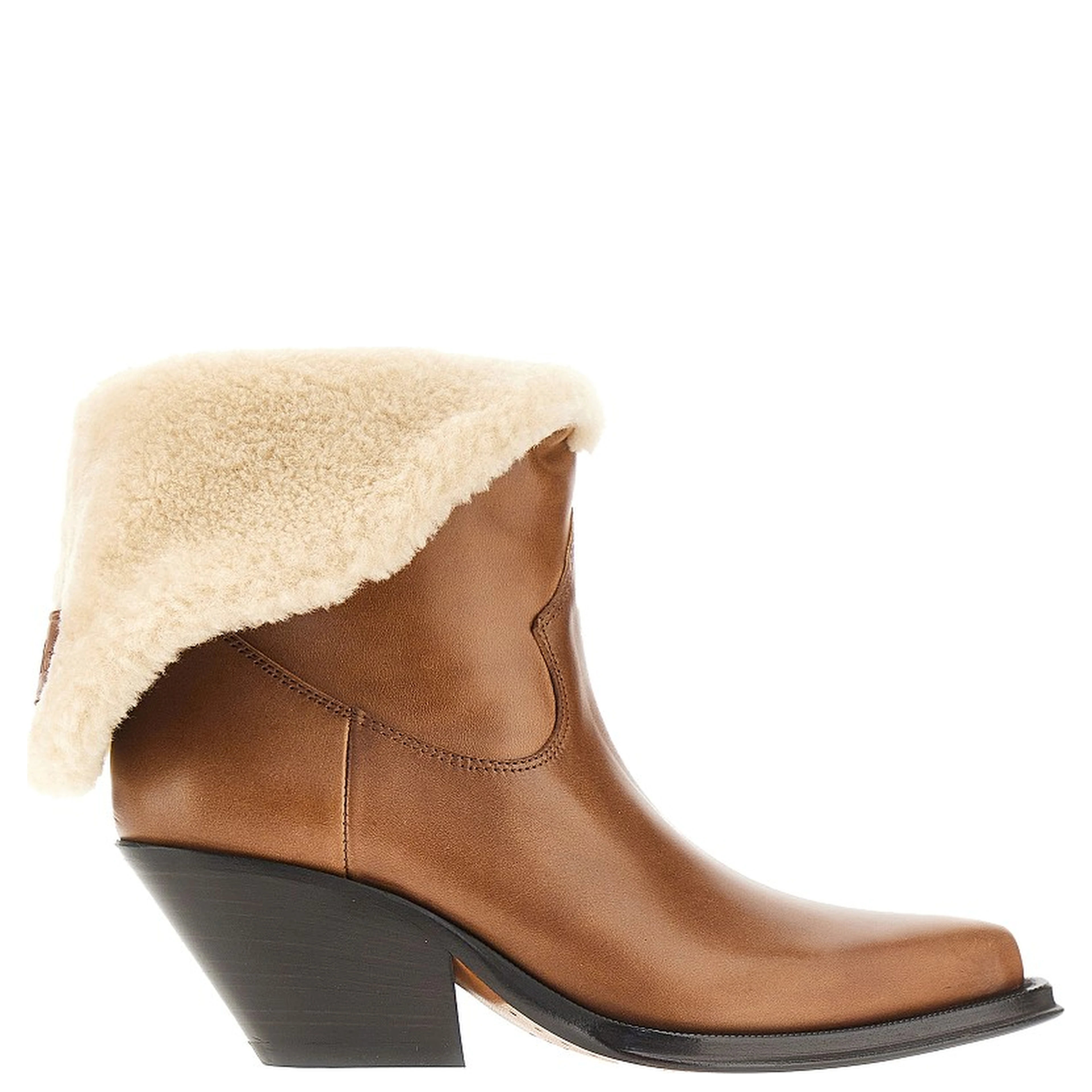 'Azelan' leather and shearling boots