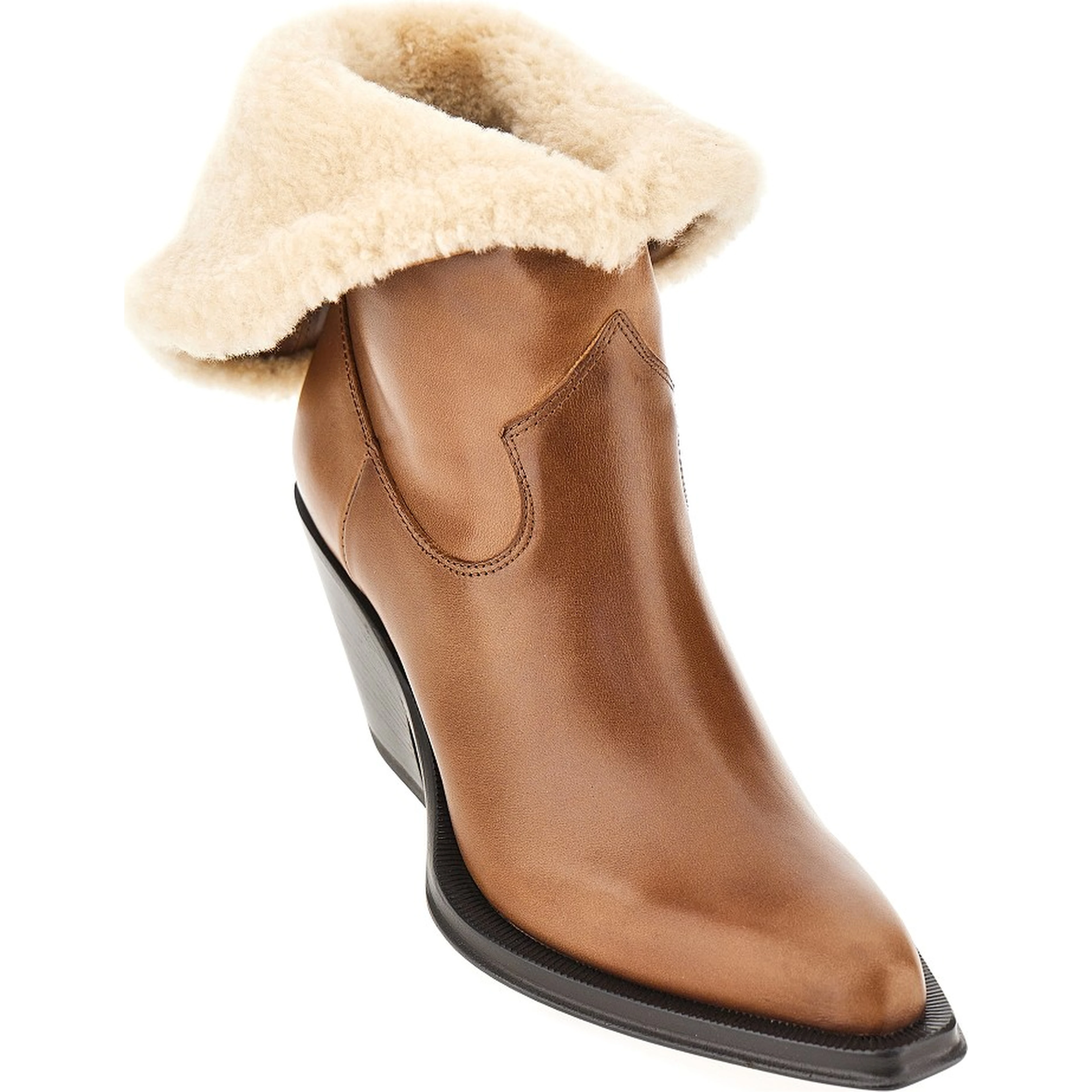 'Azelan' leather and shearling boots