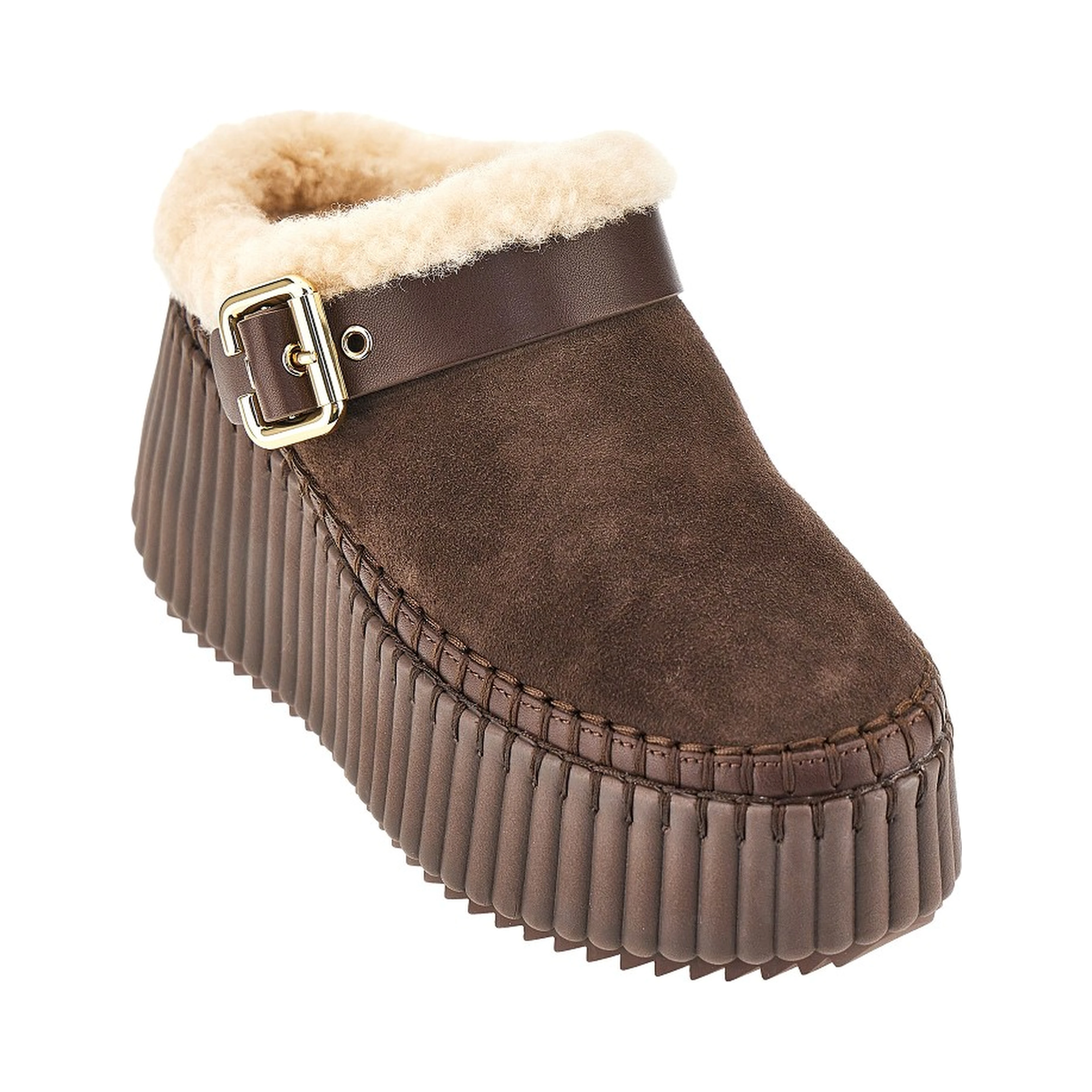 'Nama' wedge heel mules