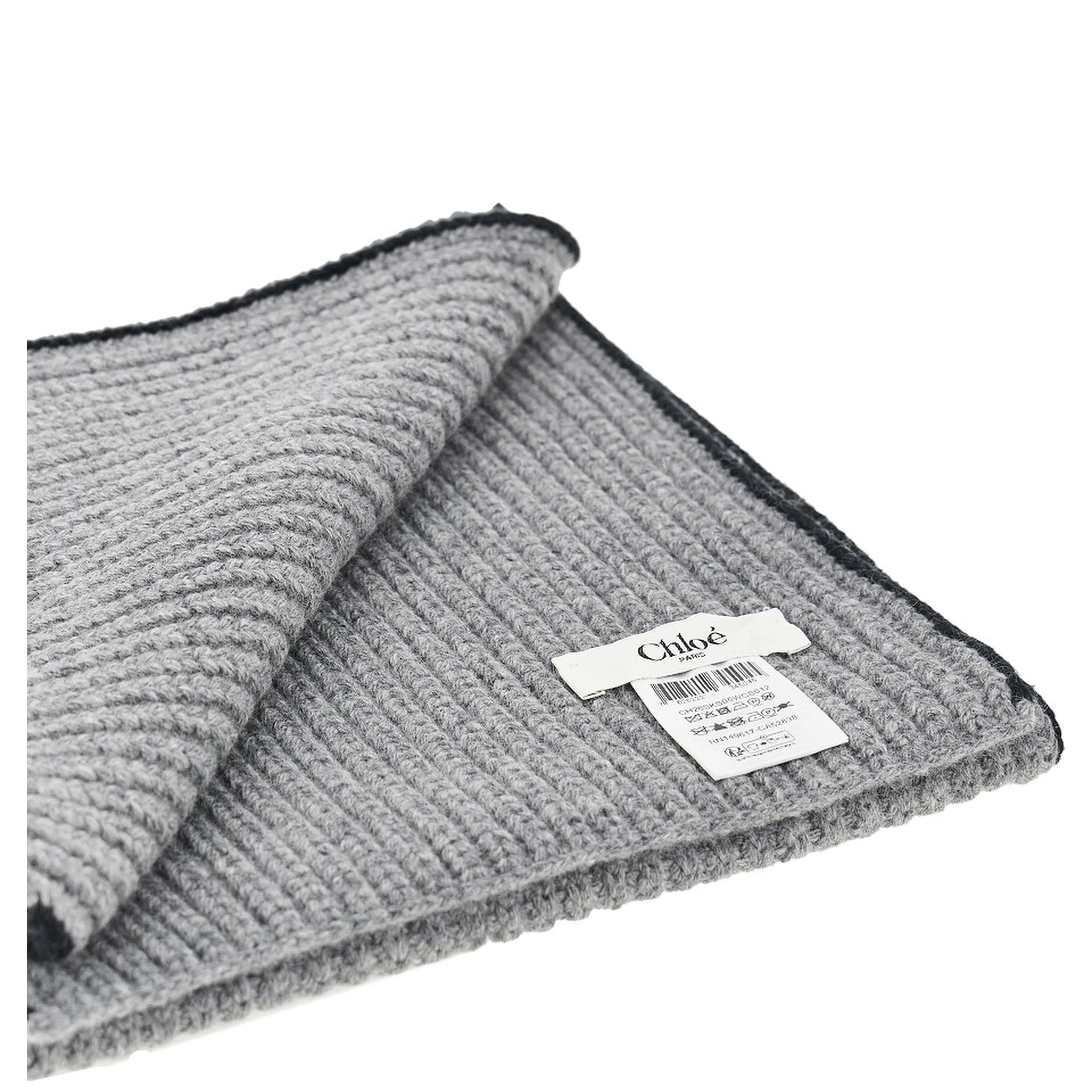 'Chloé Encoeur' wool and cashmere scarf