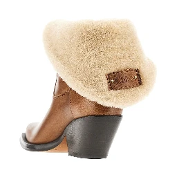 'Azelan' leather and shearling boots