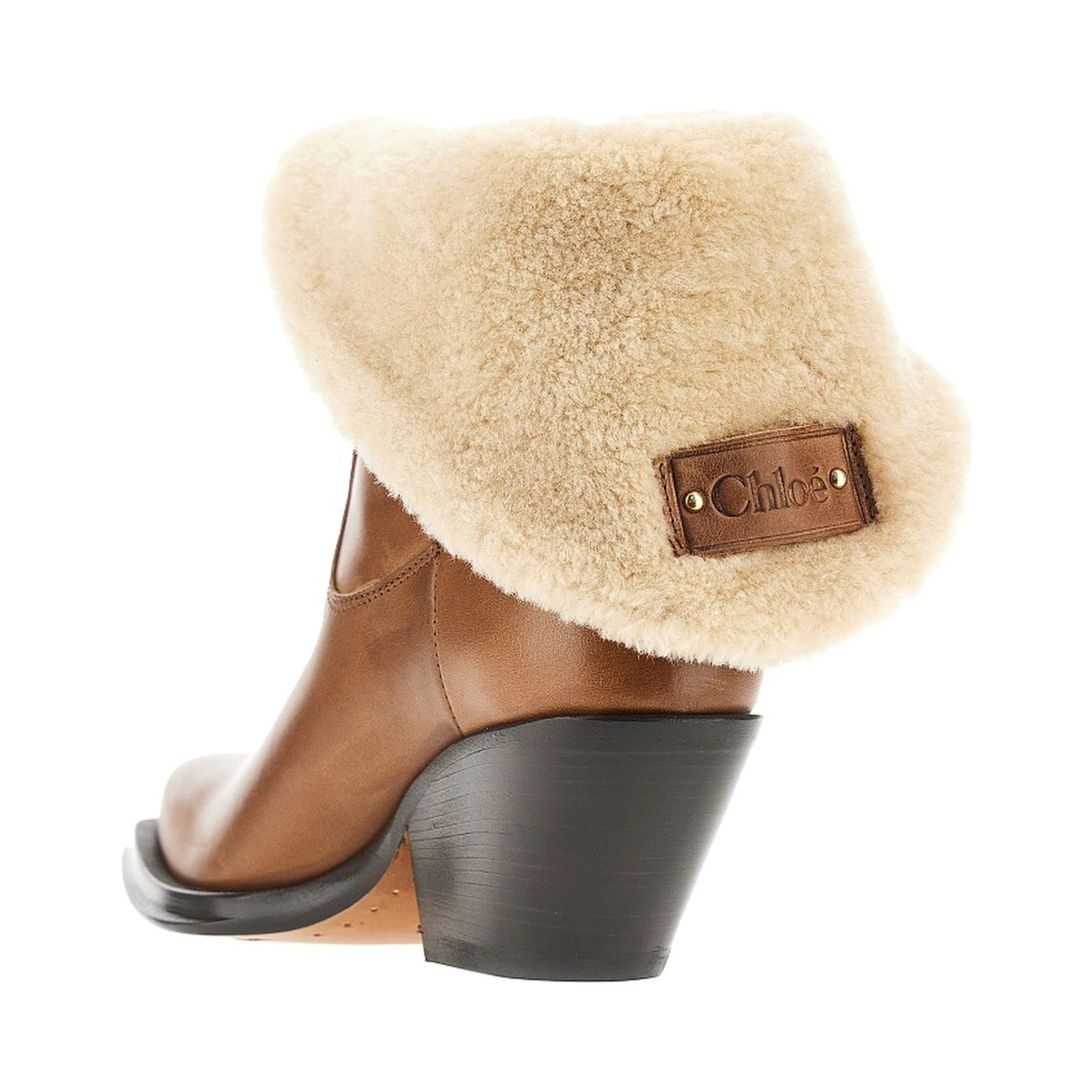 'Azelan' leather and shearling boots