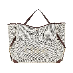 Canvas large 'Chloé Clover' shopping bag