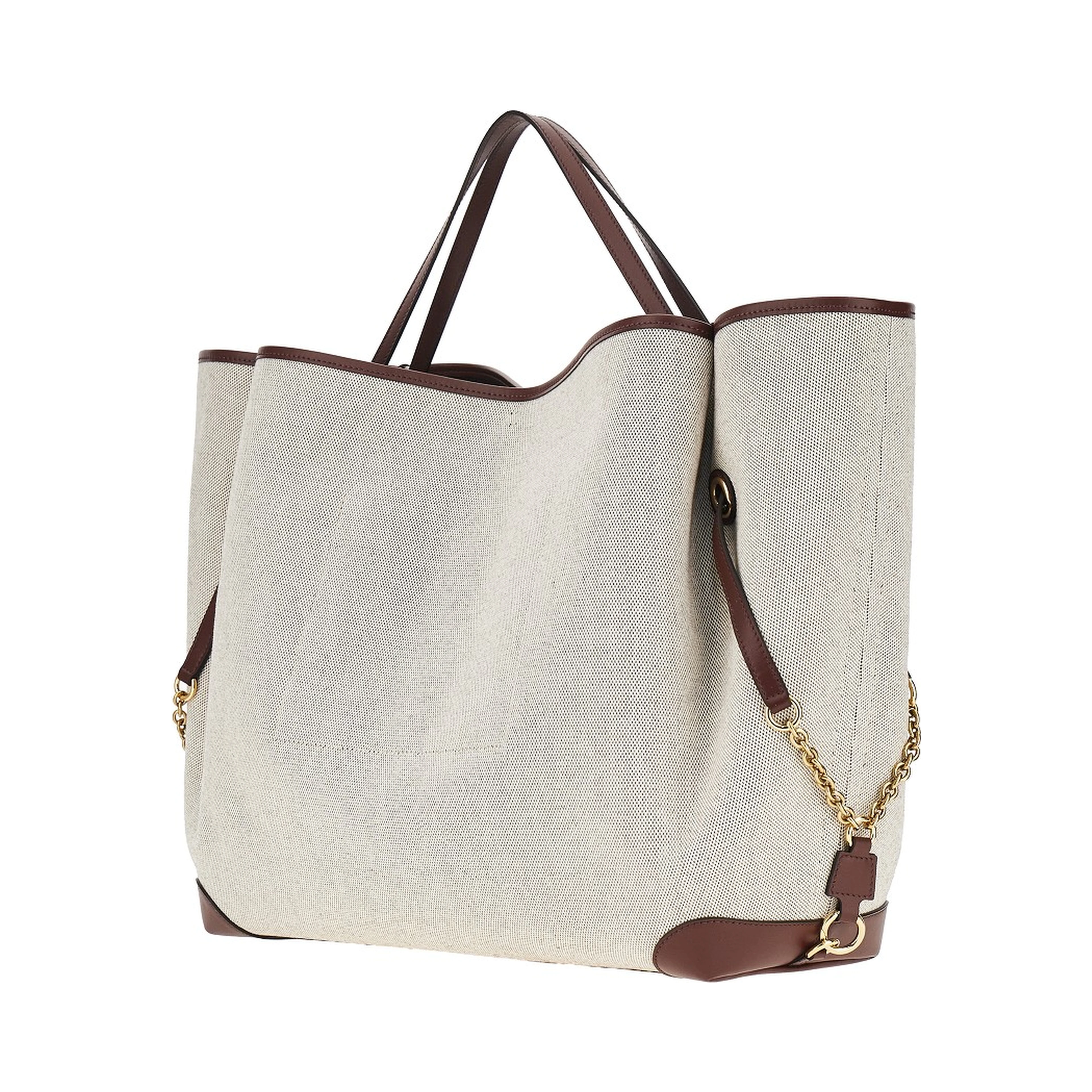 Canvas large 'Chloé Clover' shopping bag