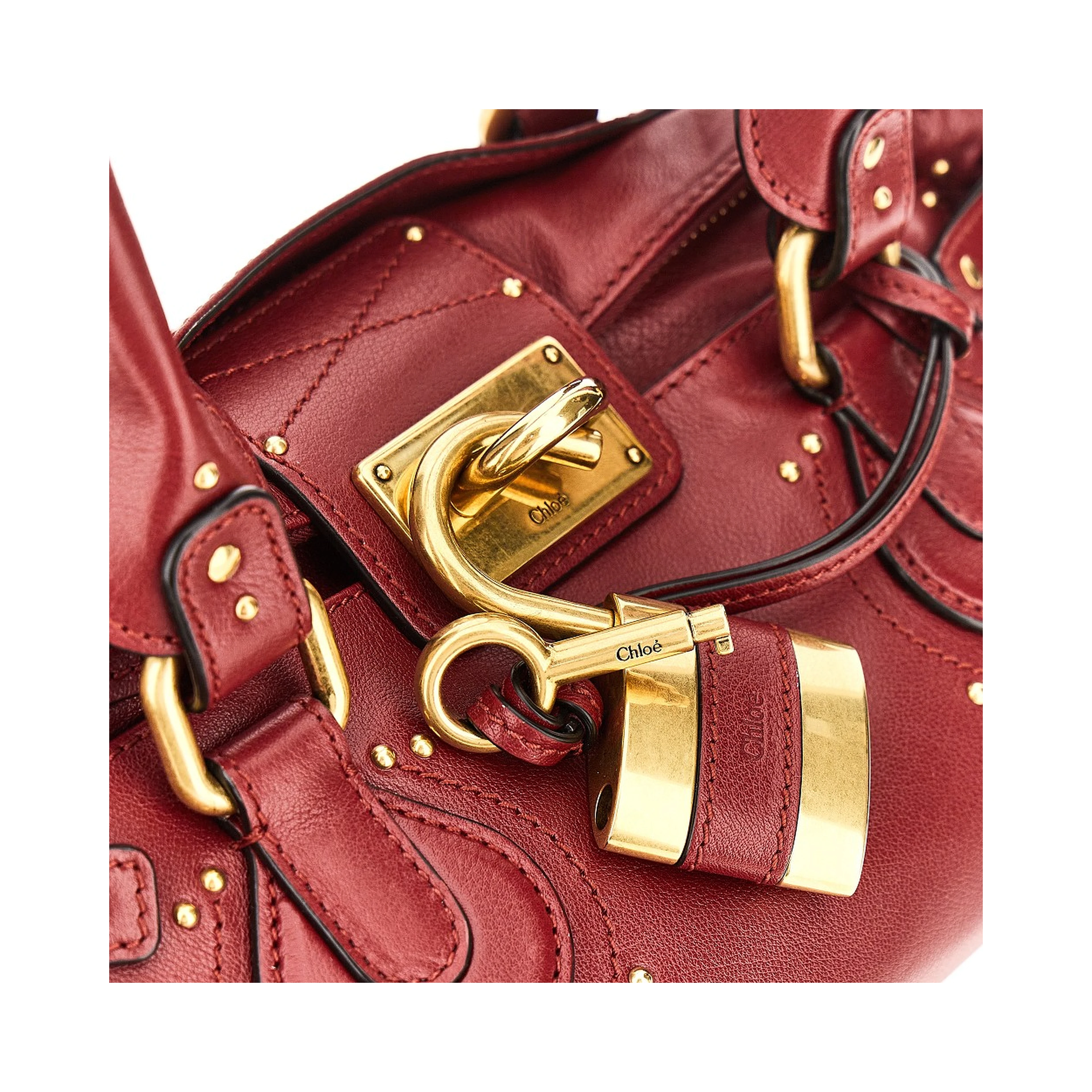 'Paddington' grained leather bag