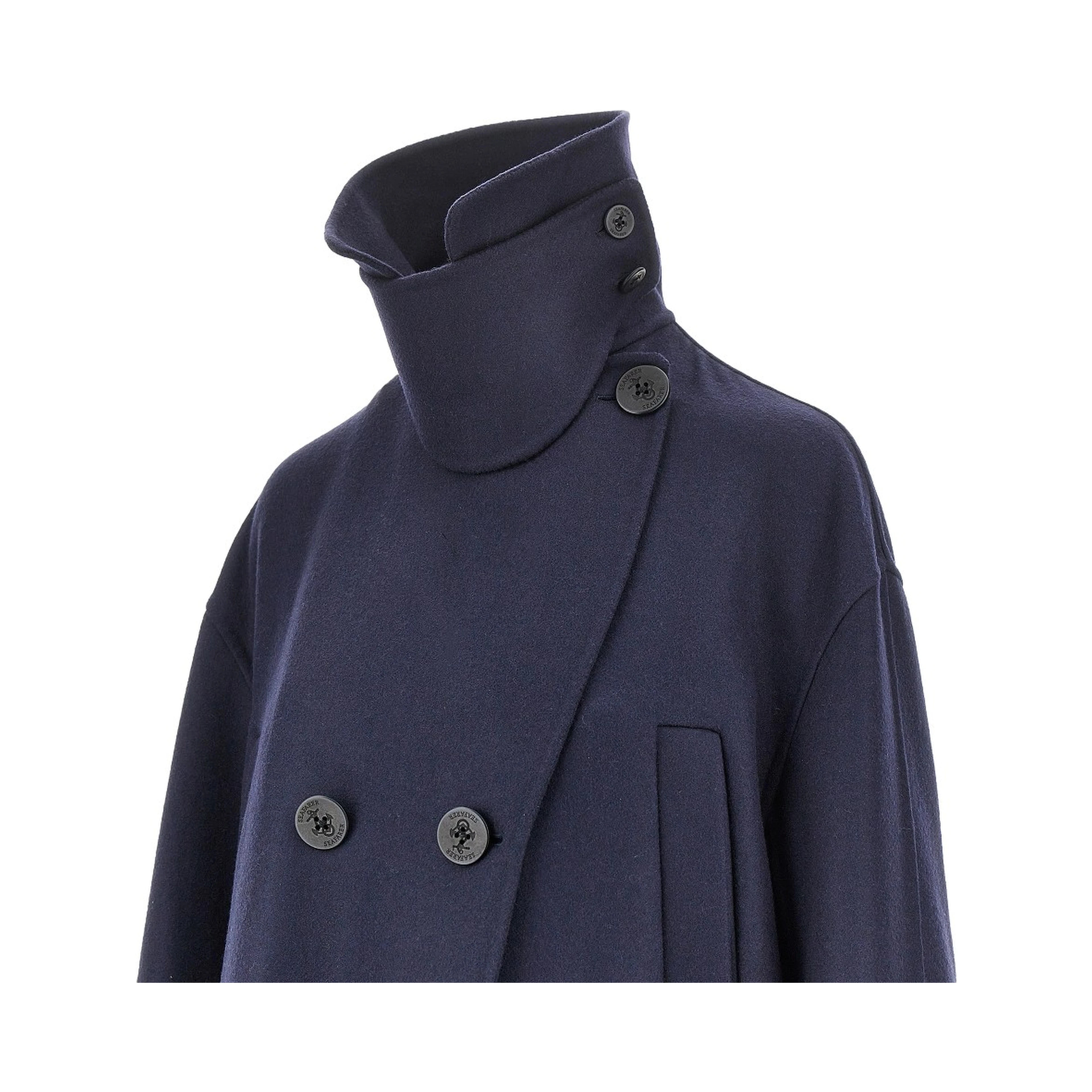 'Silence' double-breasted coat