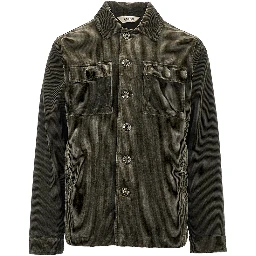 Corduroy shirt jacket