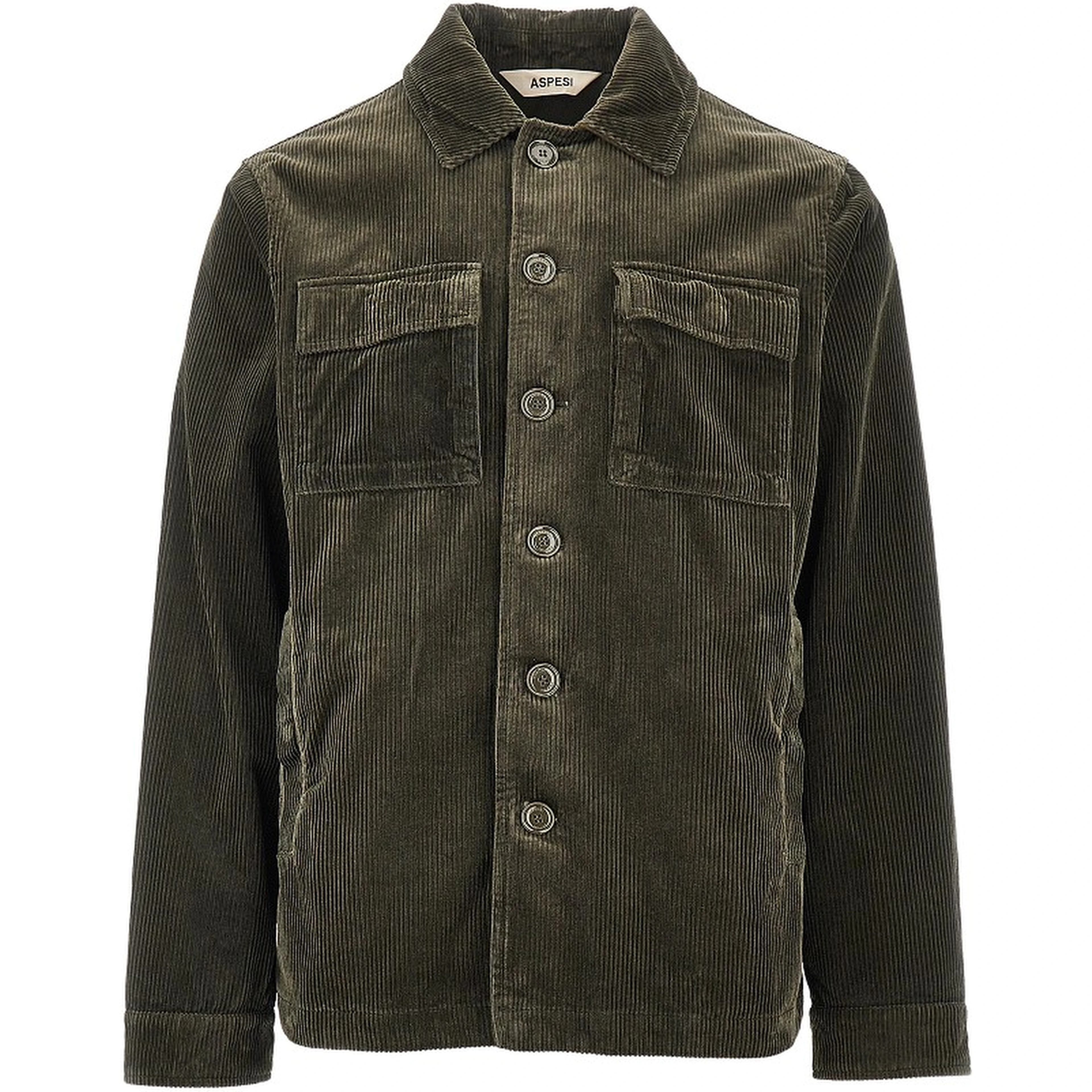 Corduroy shirt jacket