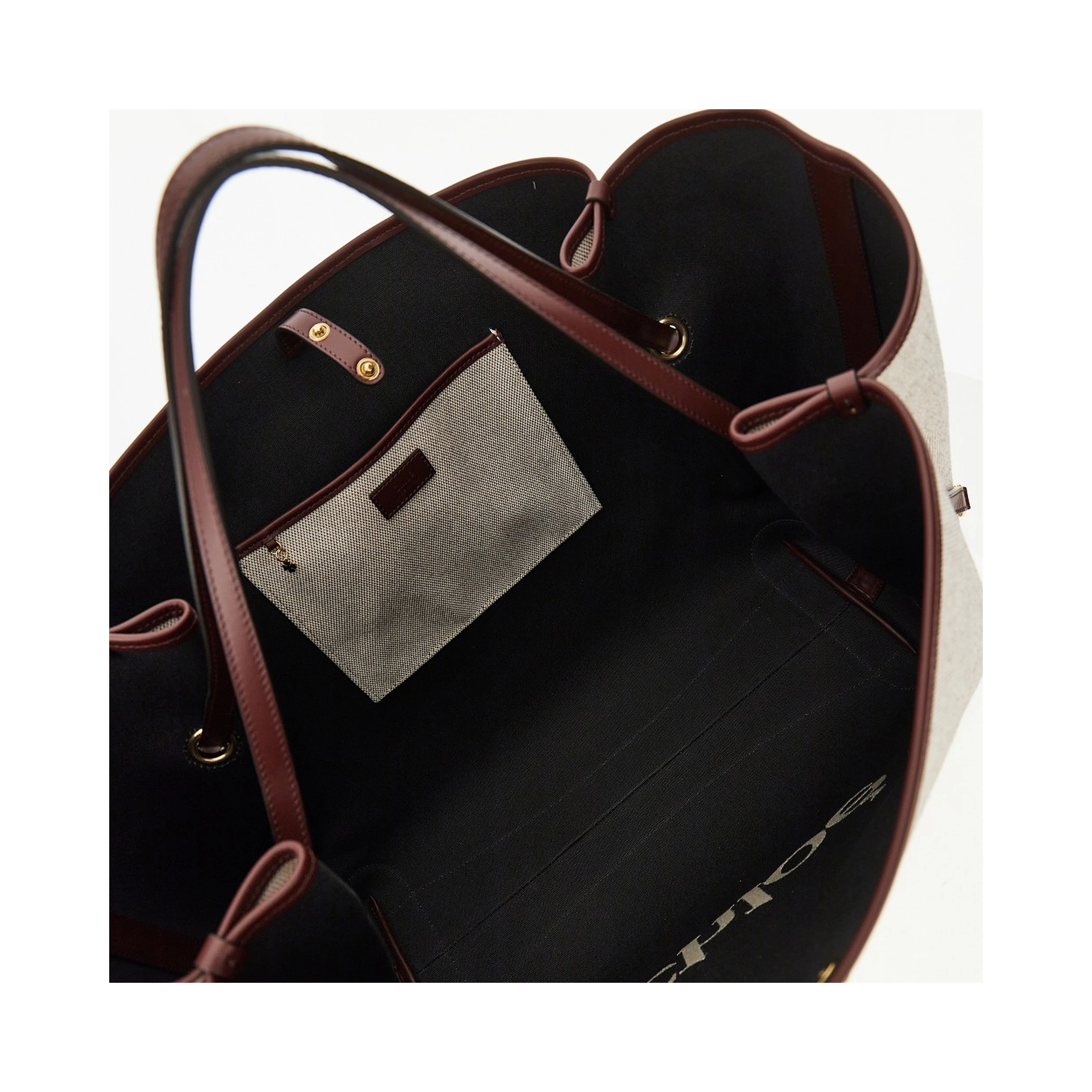 Canvas large 'Chloé Clover' shopping bag