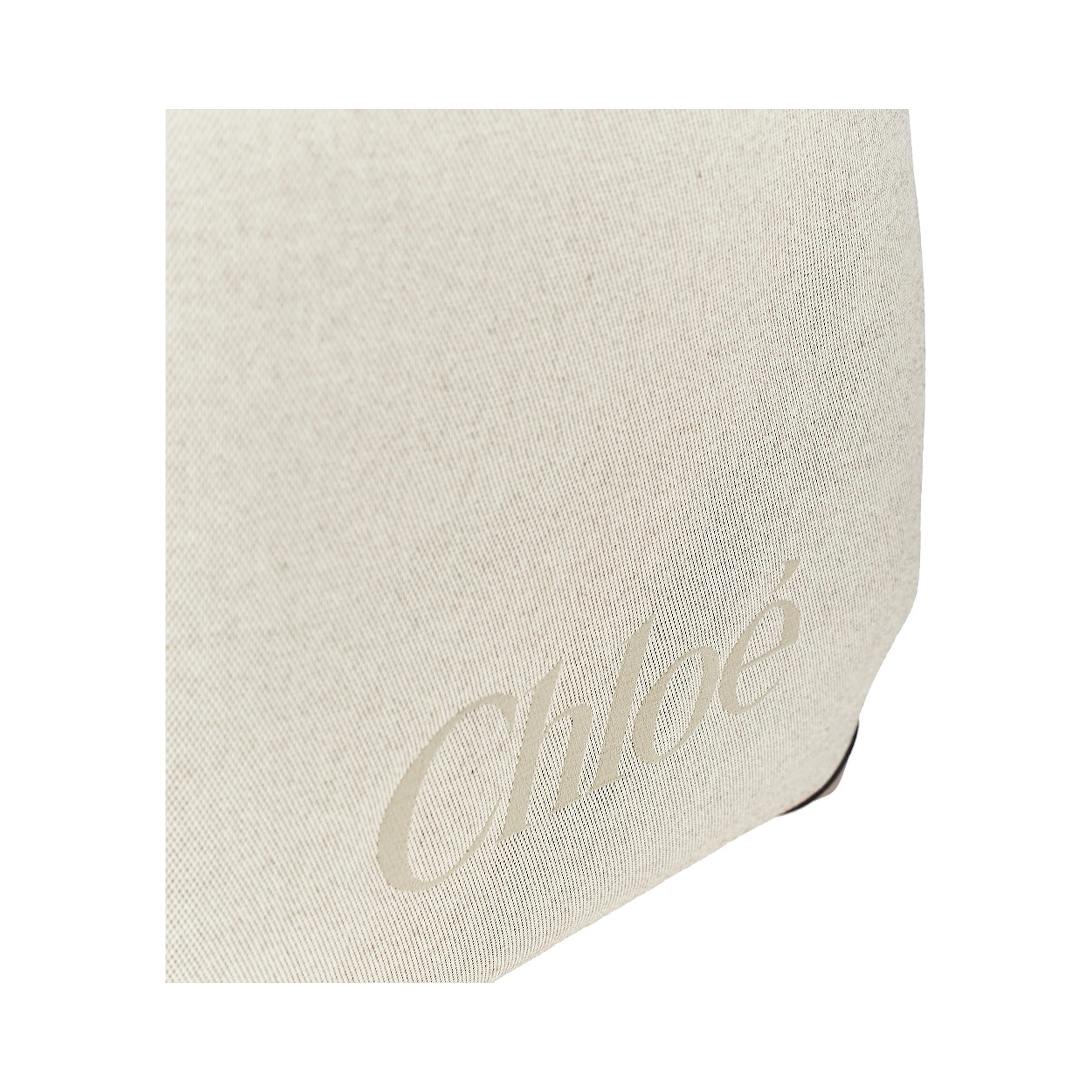 Canvas large 'Chloé Clover' shopping bag