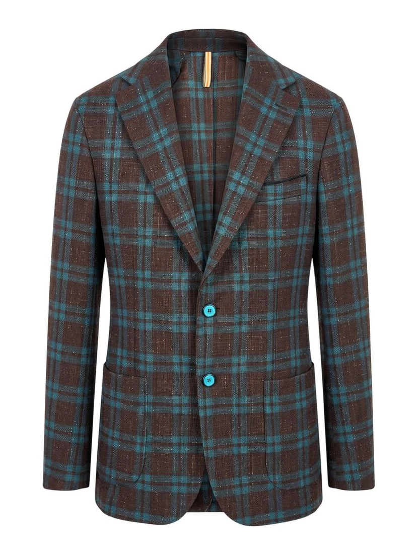 Brown Linen Men's Jacket
