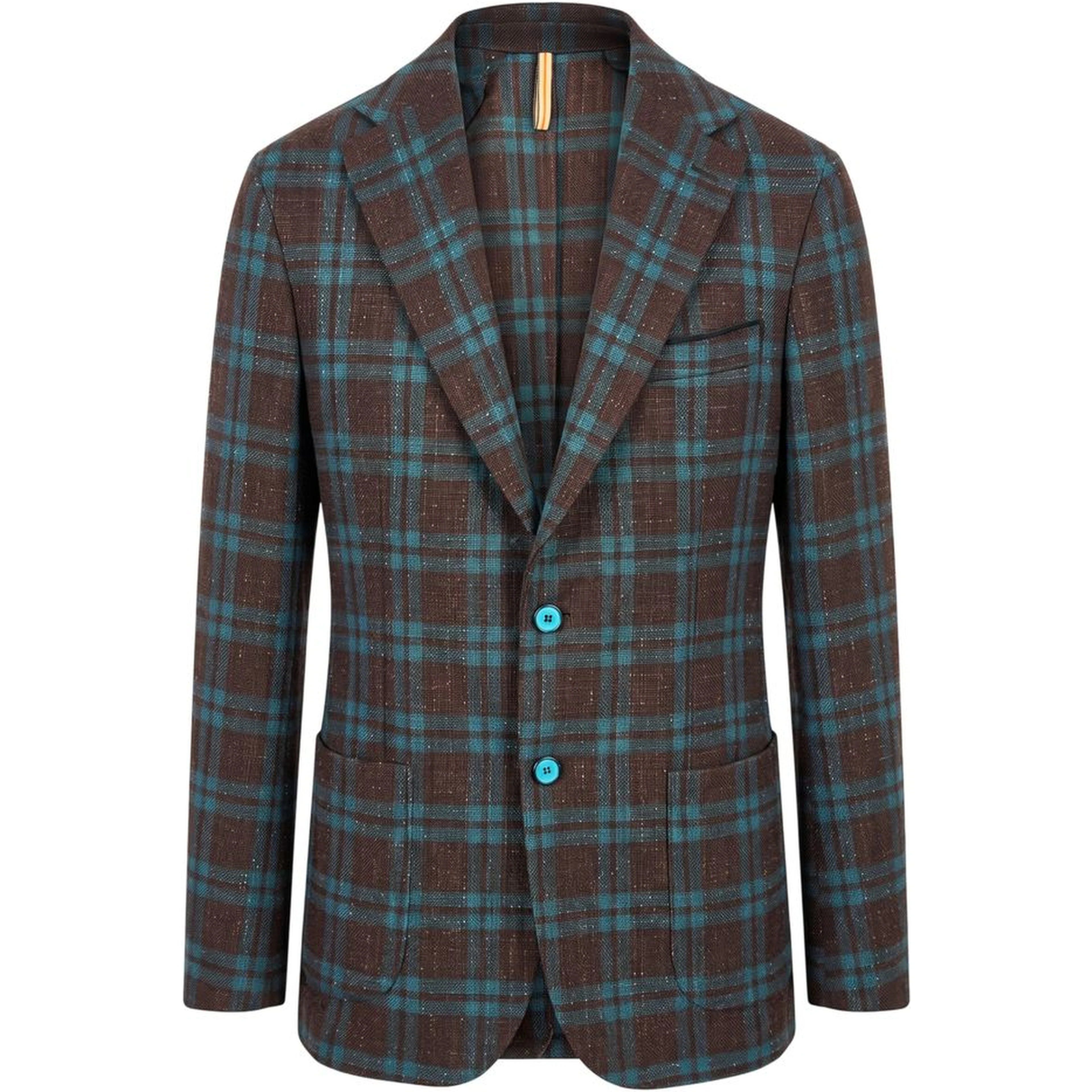 Brown Linen Men's Jacket
