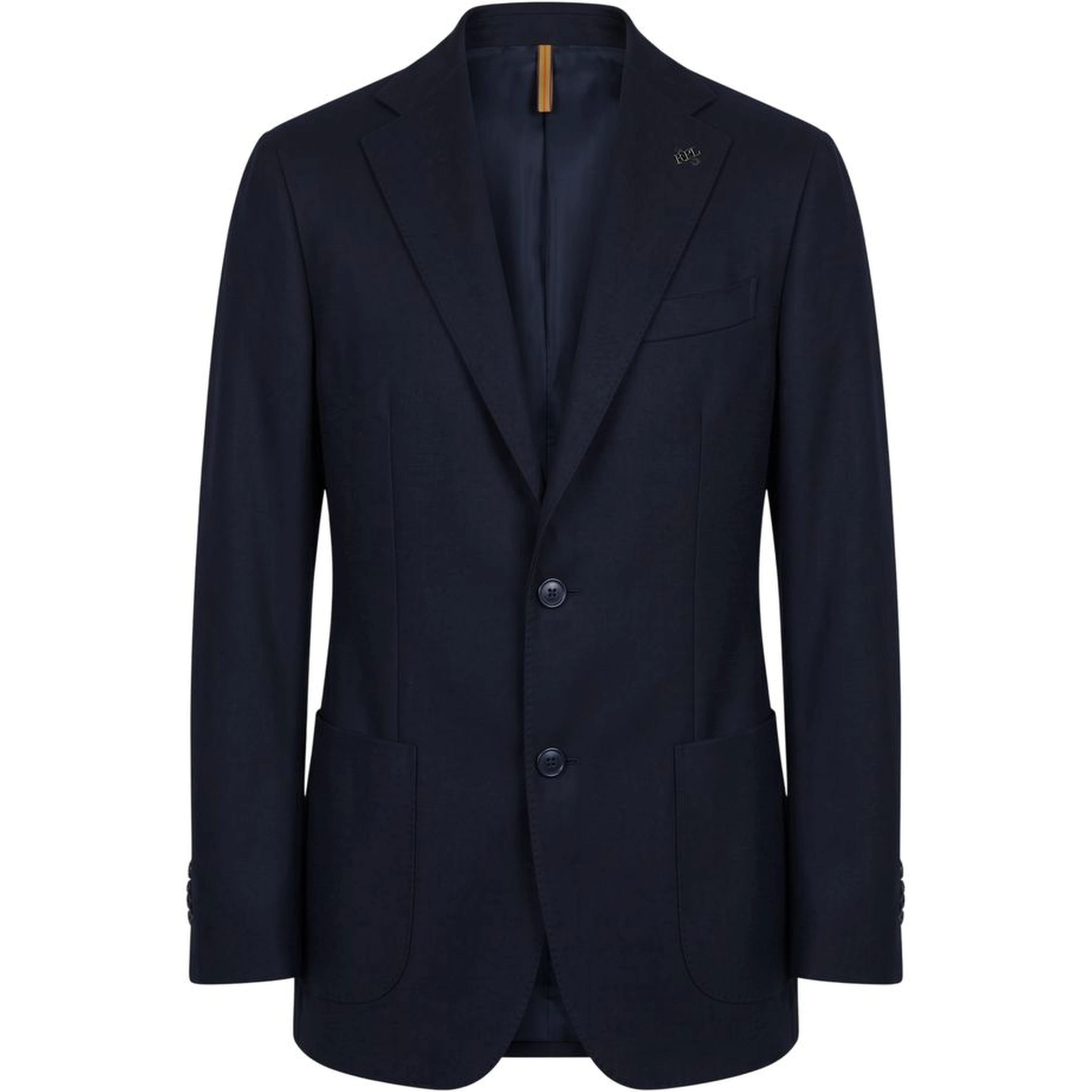Blue Viscose Men Jacket