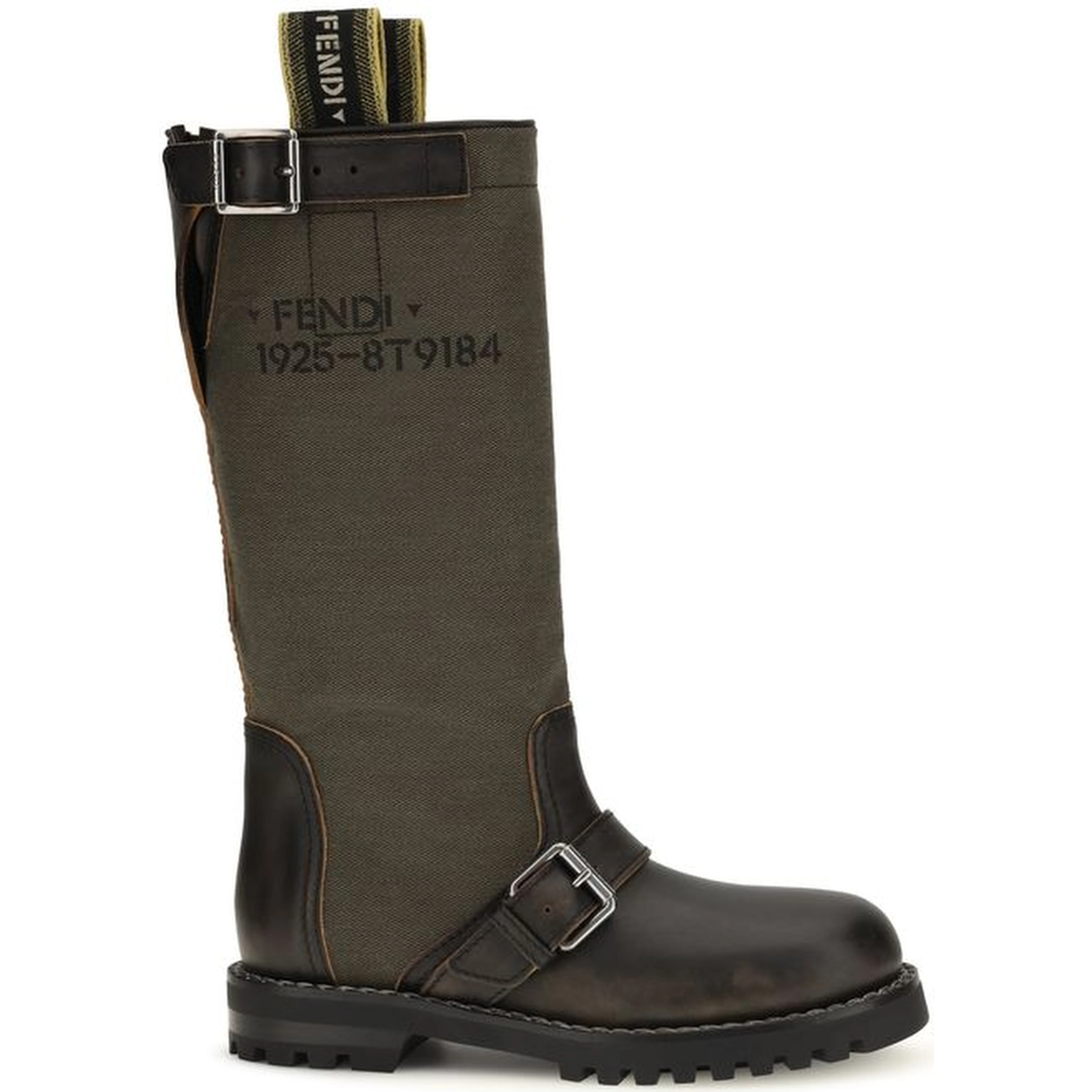 Bicolor Cotton Boots