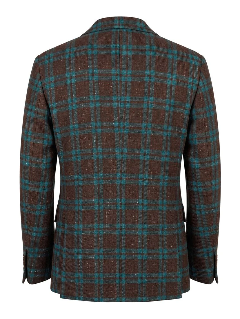 Brown Linen Men's Jacket