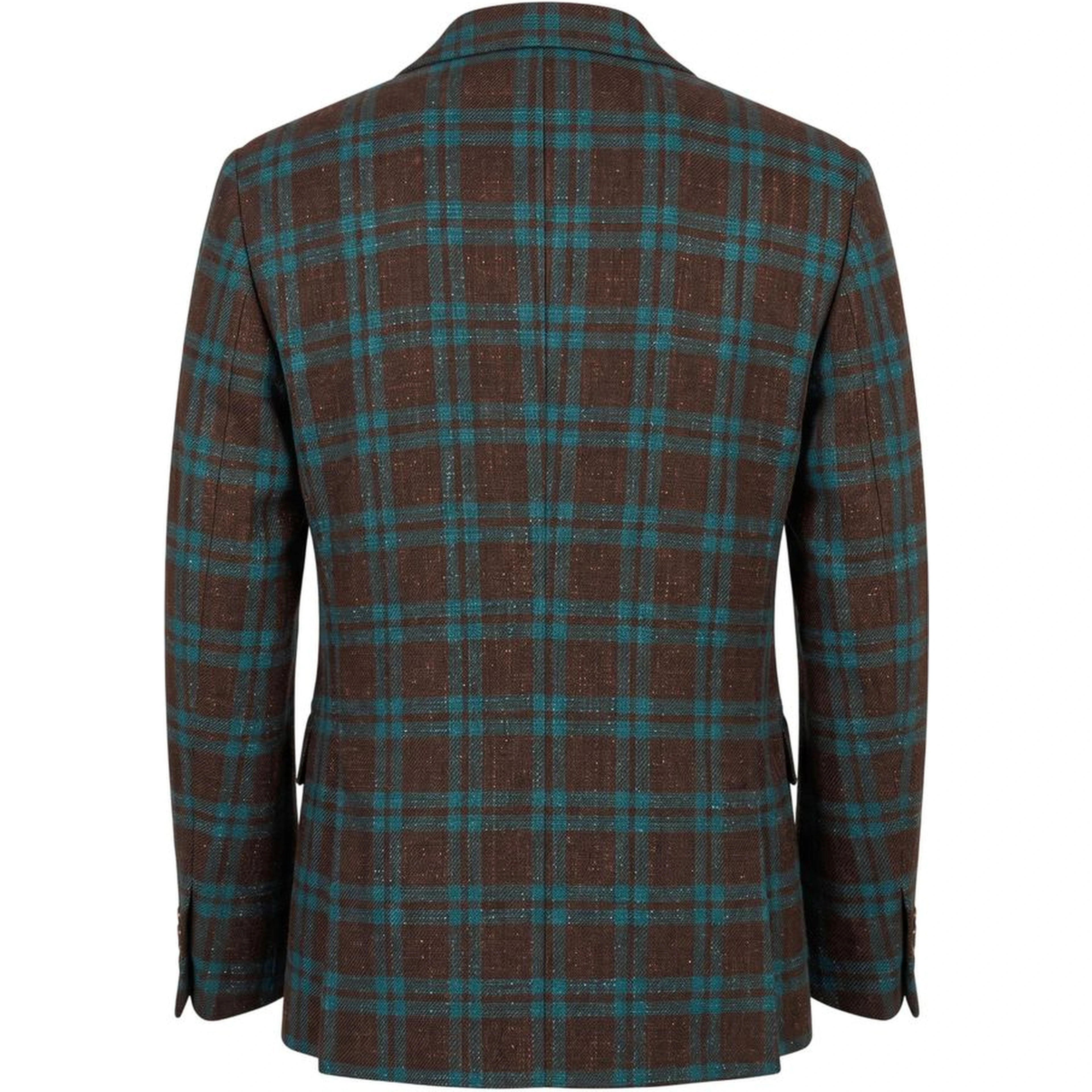 Brown Linen Men's Jacket