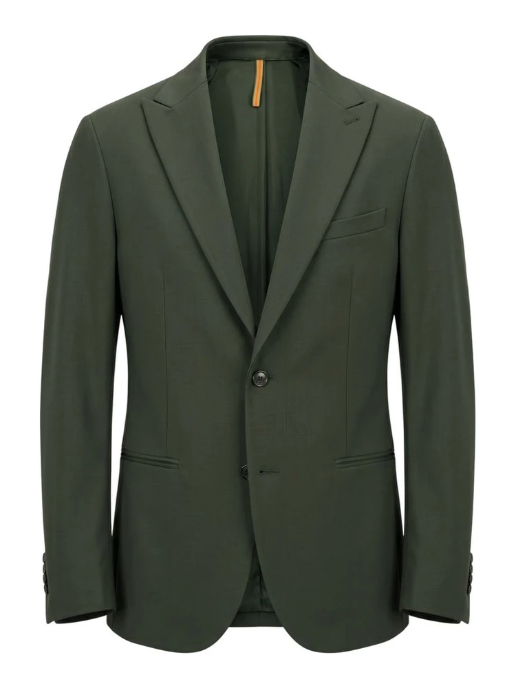 Green Viscose Men's Jacket
