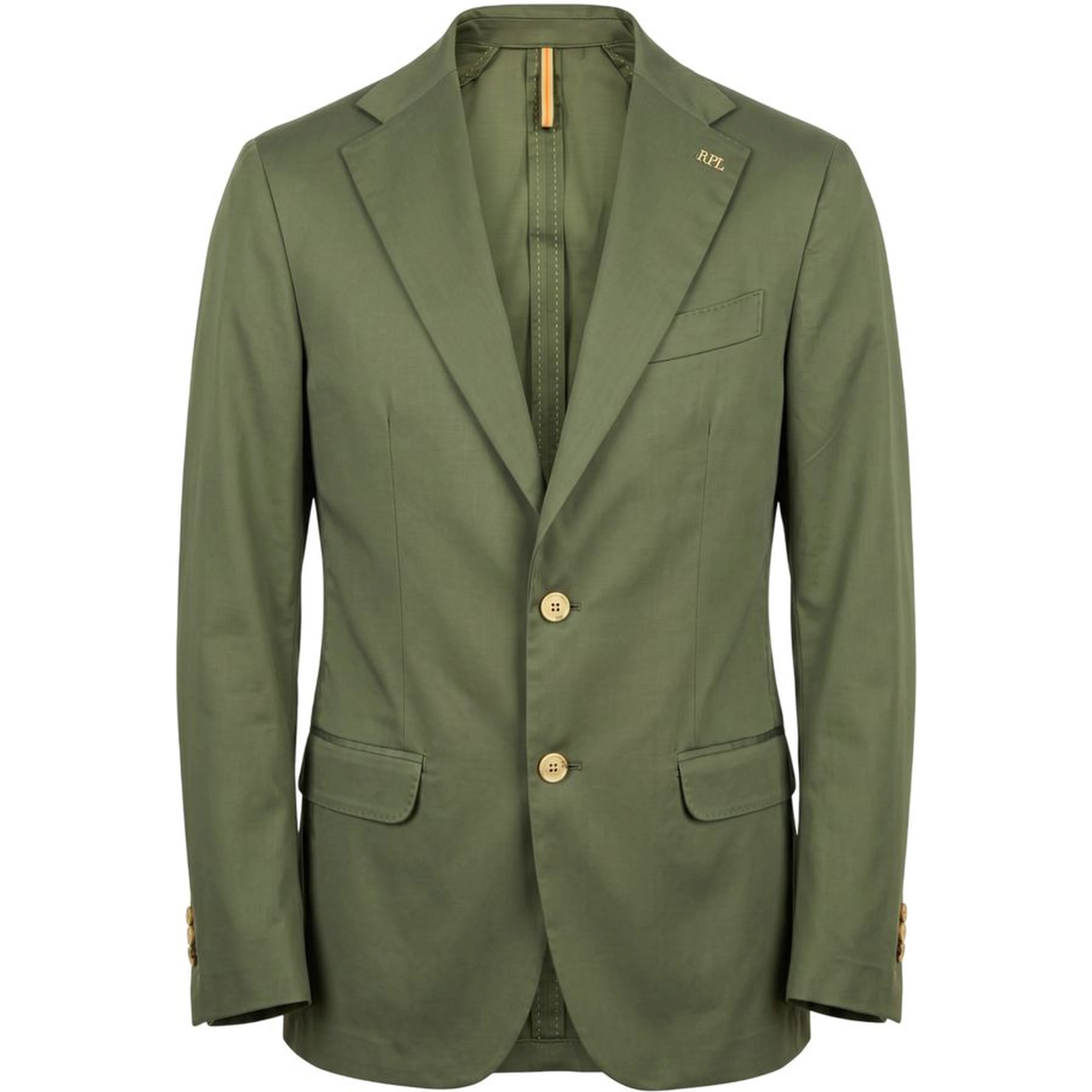 Green Cotton Men Jacket