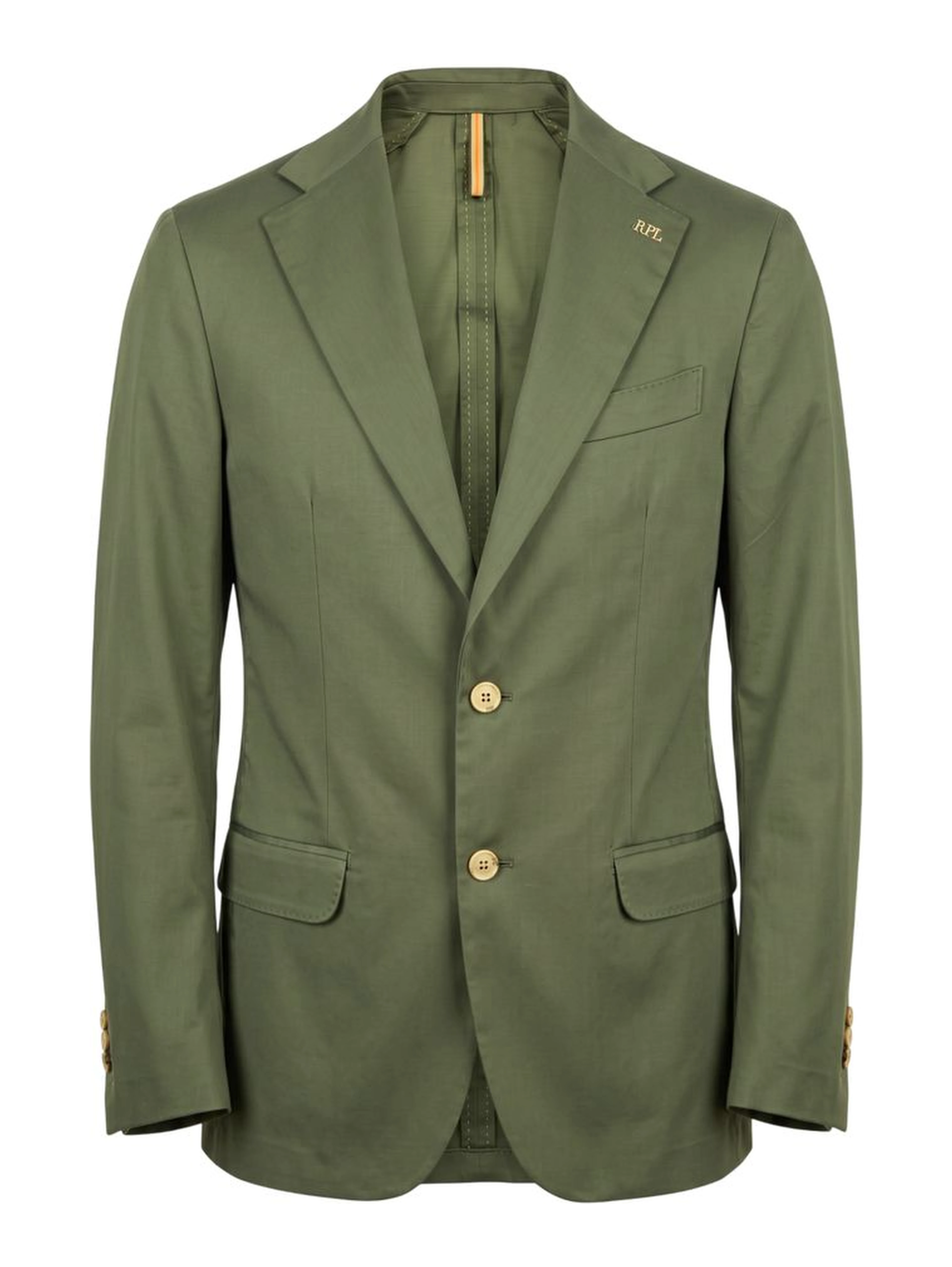 Green Cotton Men Jacket