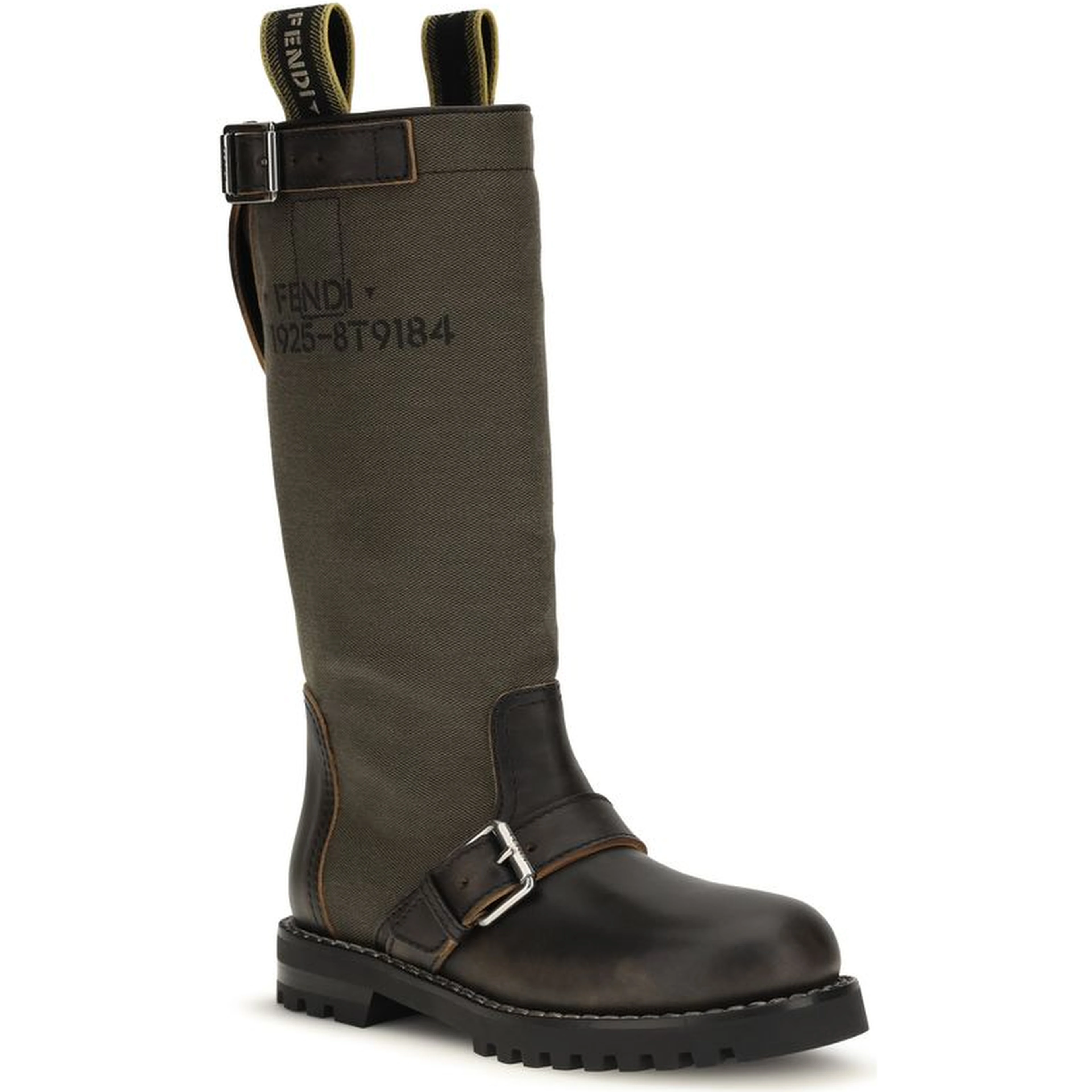 Bicolor Cotton Boots