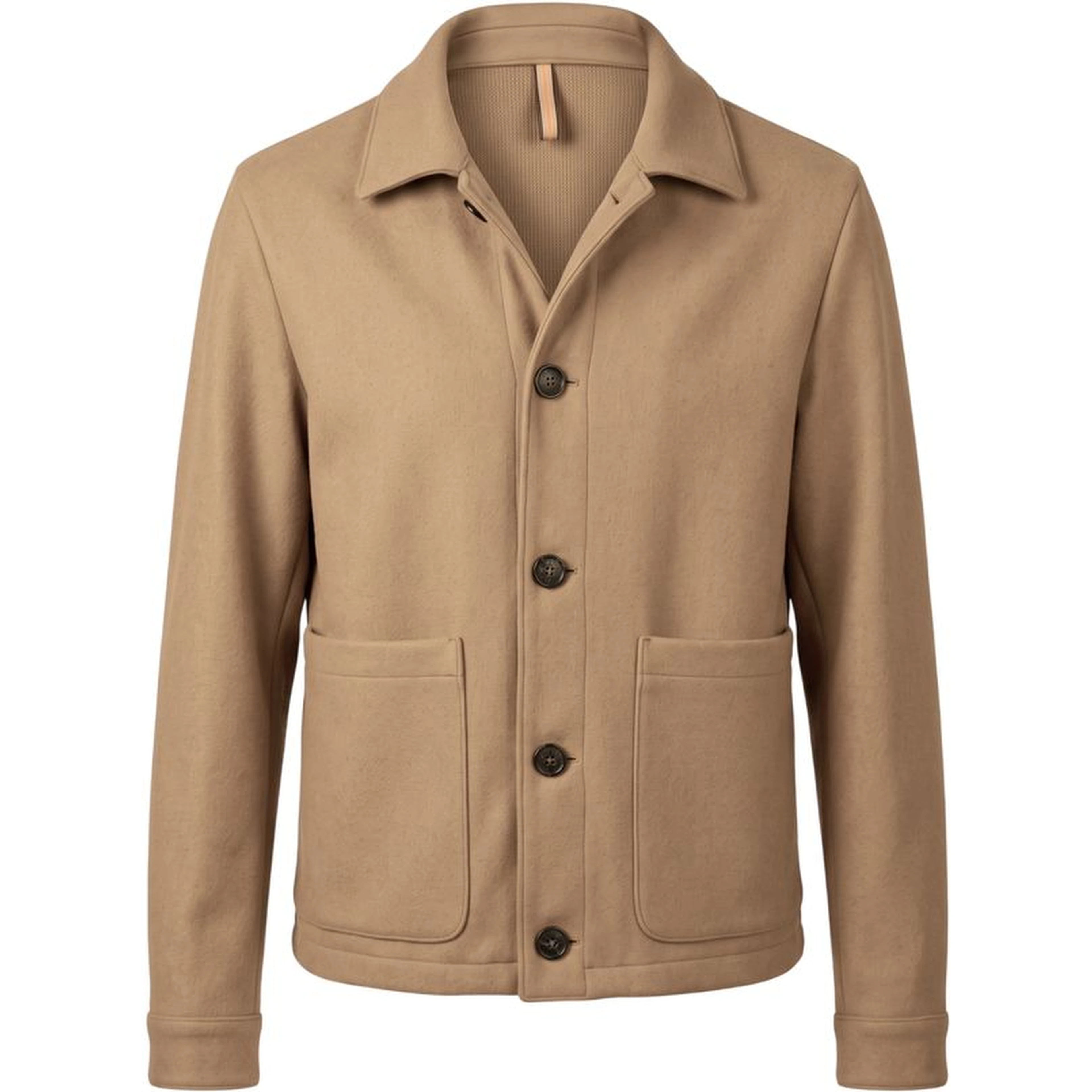 Beige Wool Men's Jacket