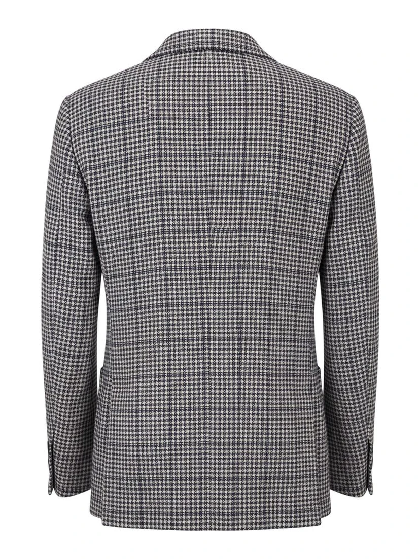 Blue Cotton Men Jacket