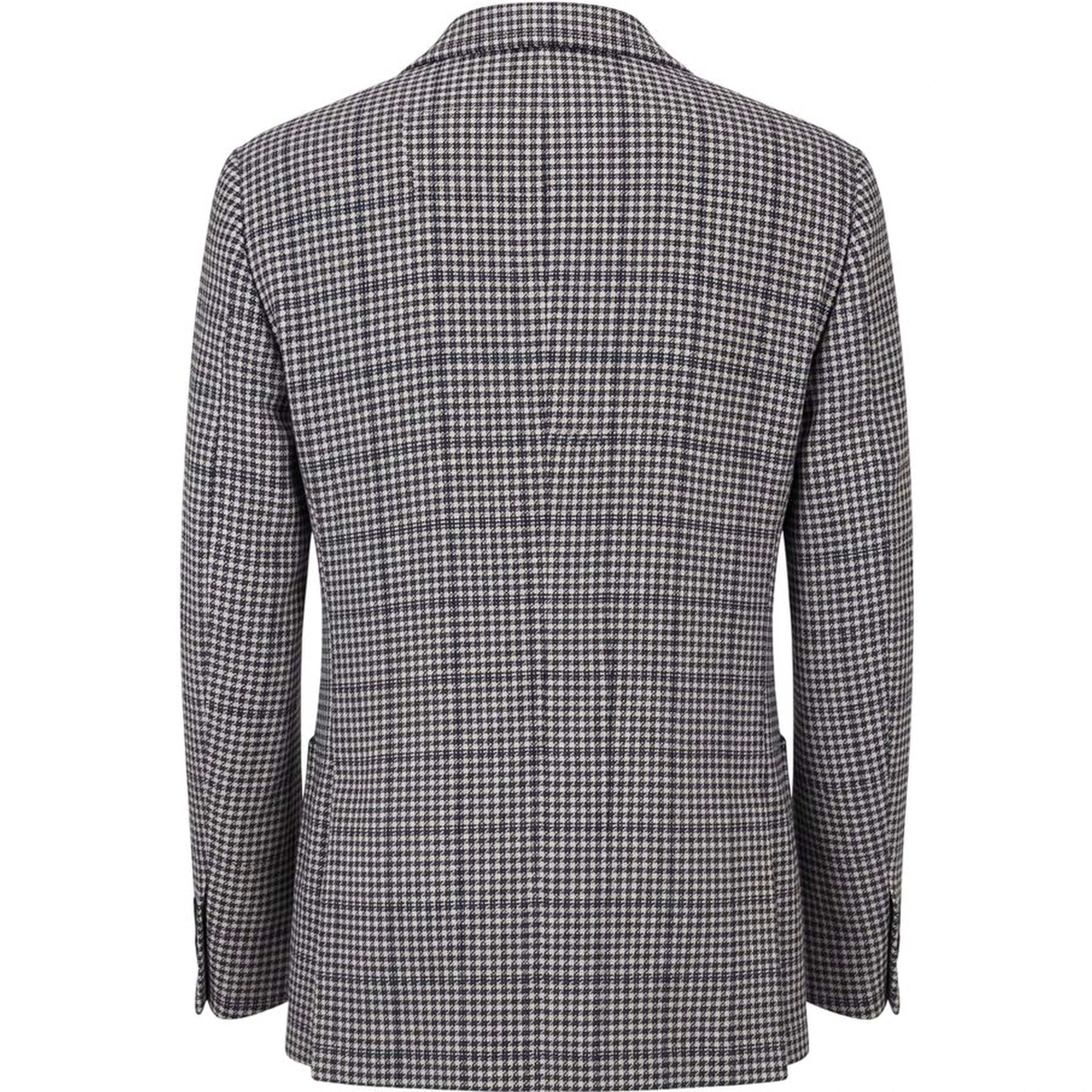 Blue Cotton Men Jacket
