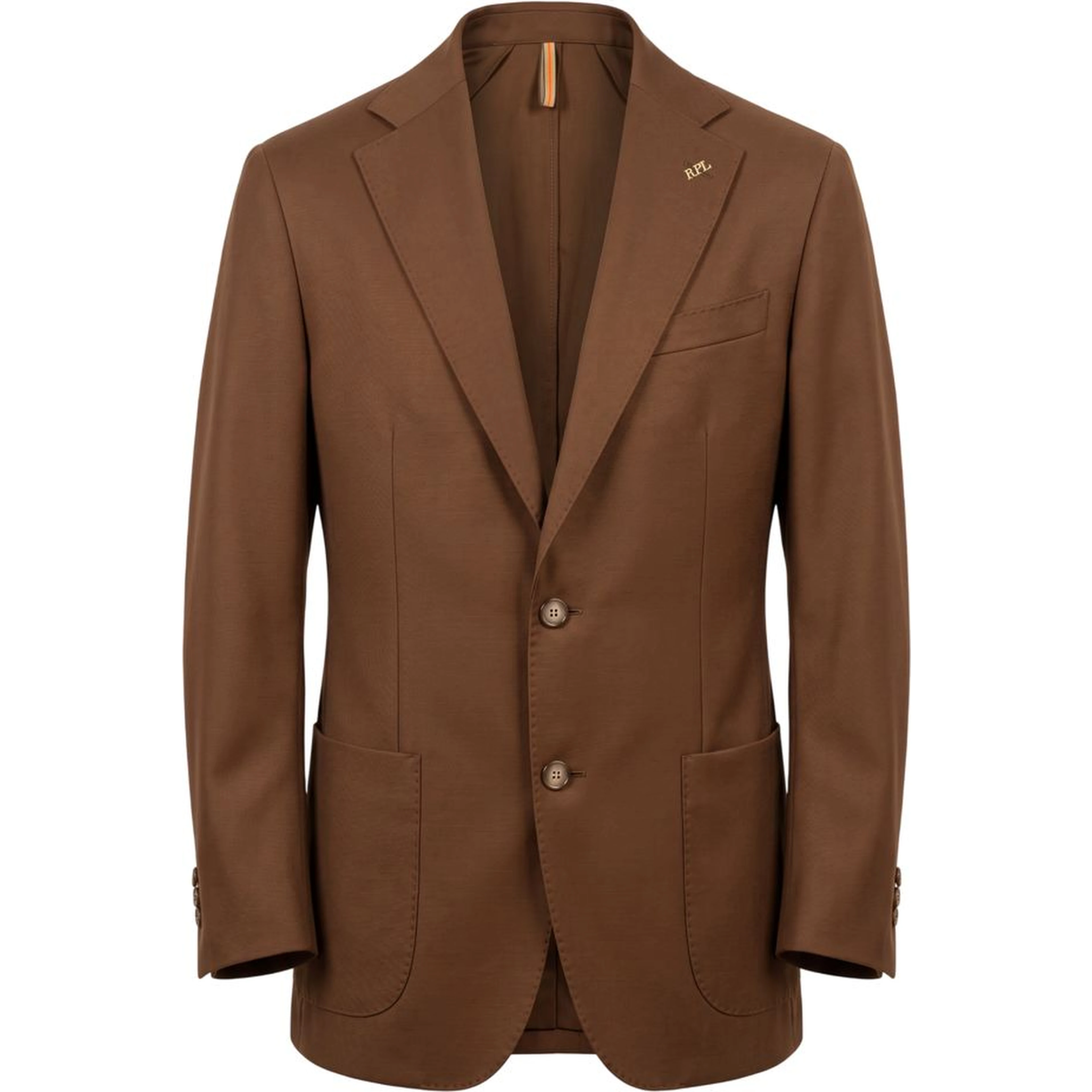Brown Viscose Men's Jacket