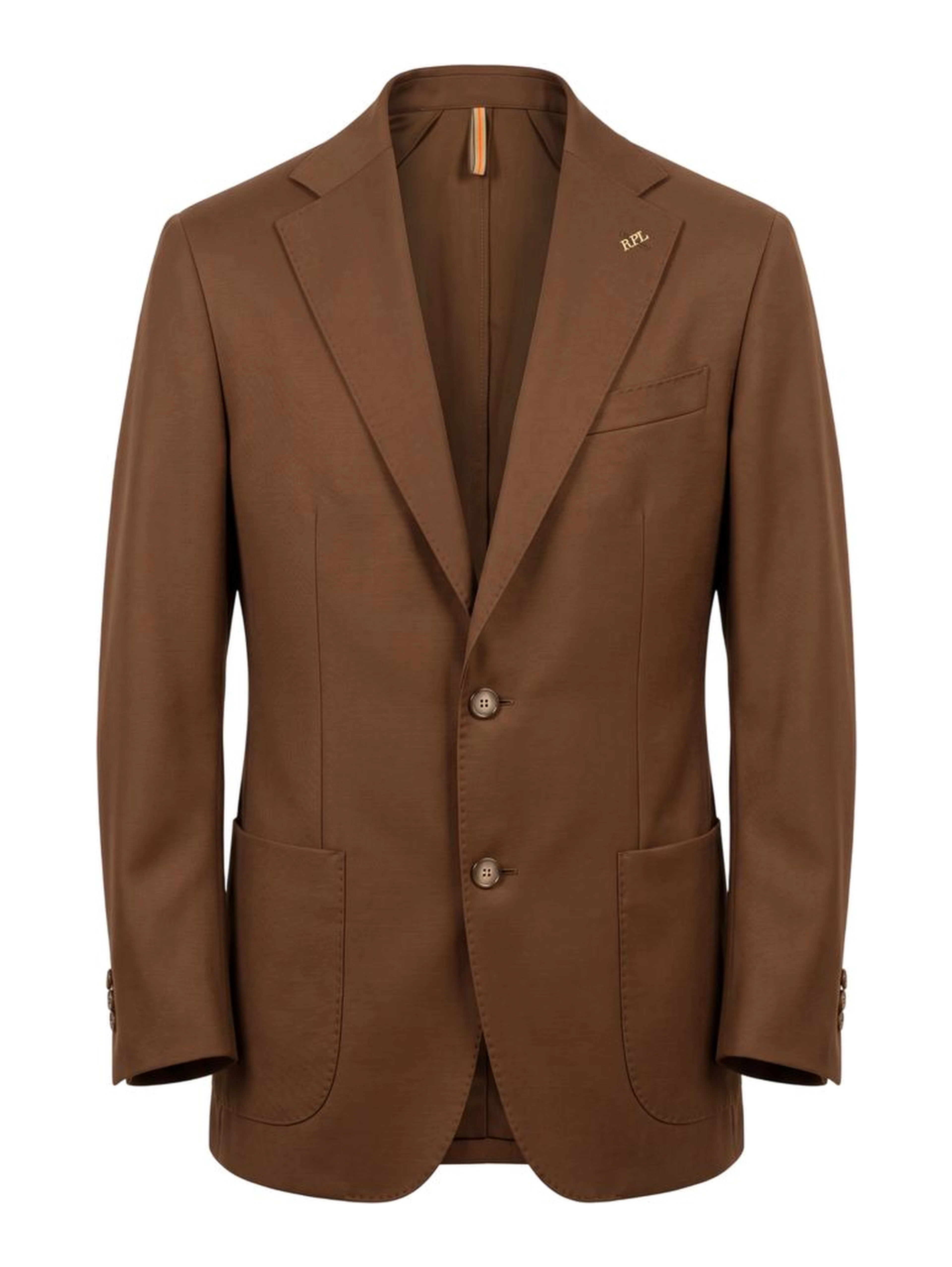 Brown Viscose Men's Jacket