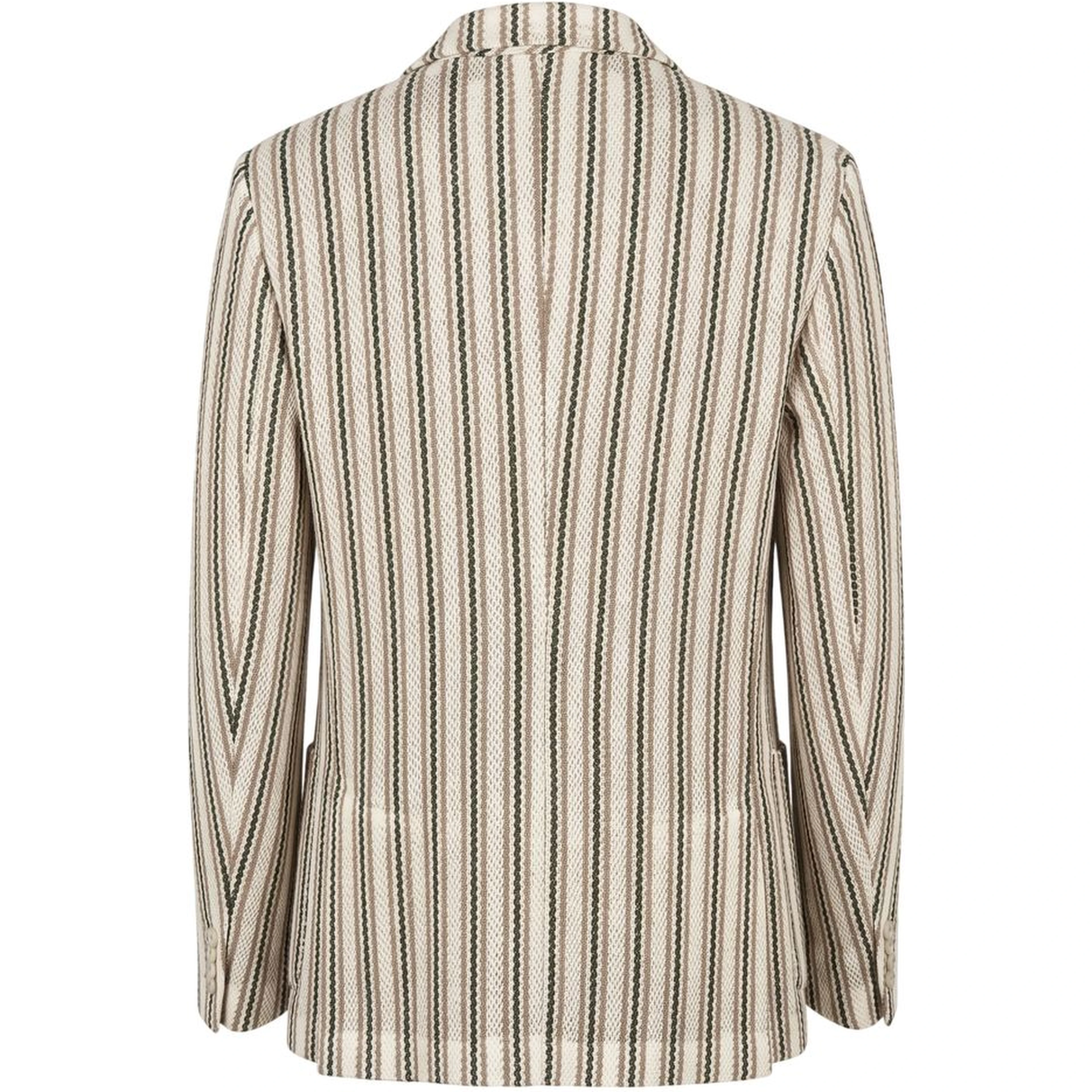 Beige Cotton Men Jacket