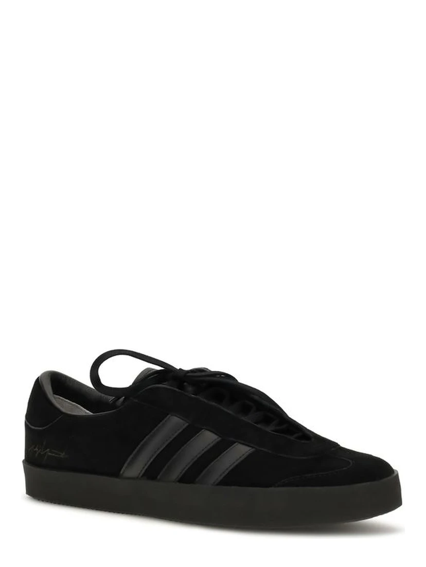 Black Calf Leather Bos Taurus Athletic Sneakers