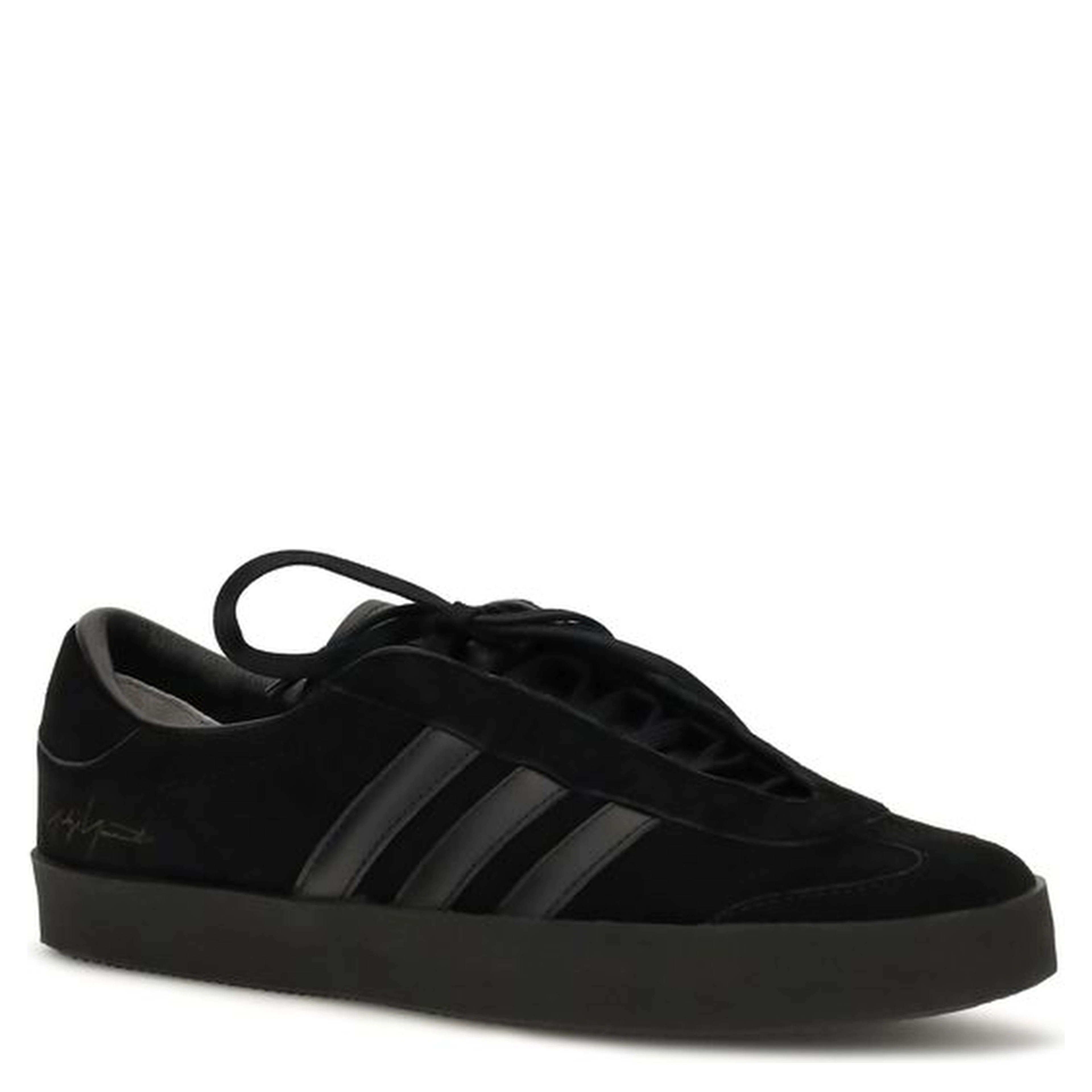 Black Calf Leather Bos Taurus Athletic Sneakers