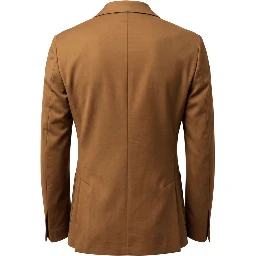 Brown Cotton Men Jacket