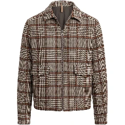 Black Viscose Men Jacket