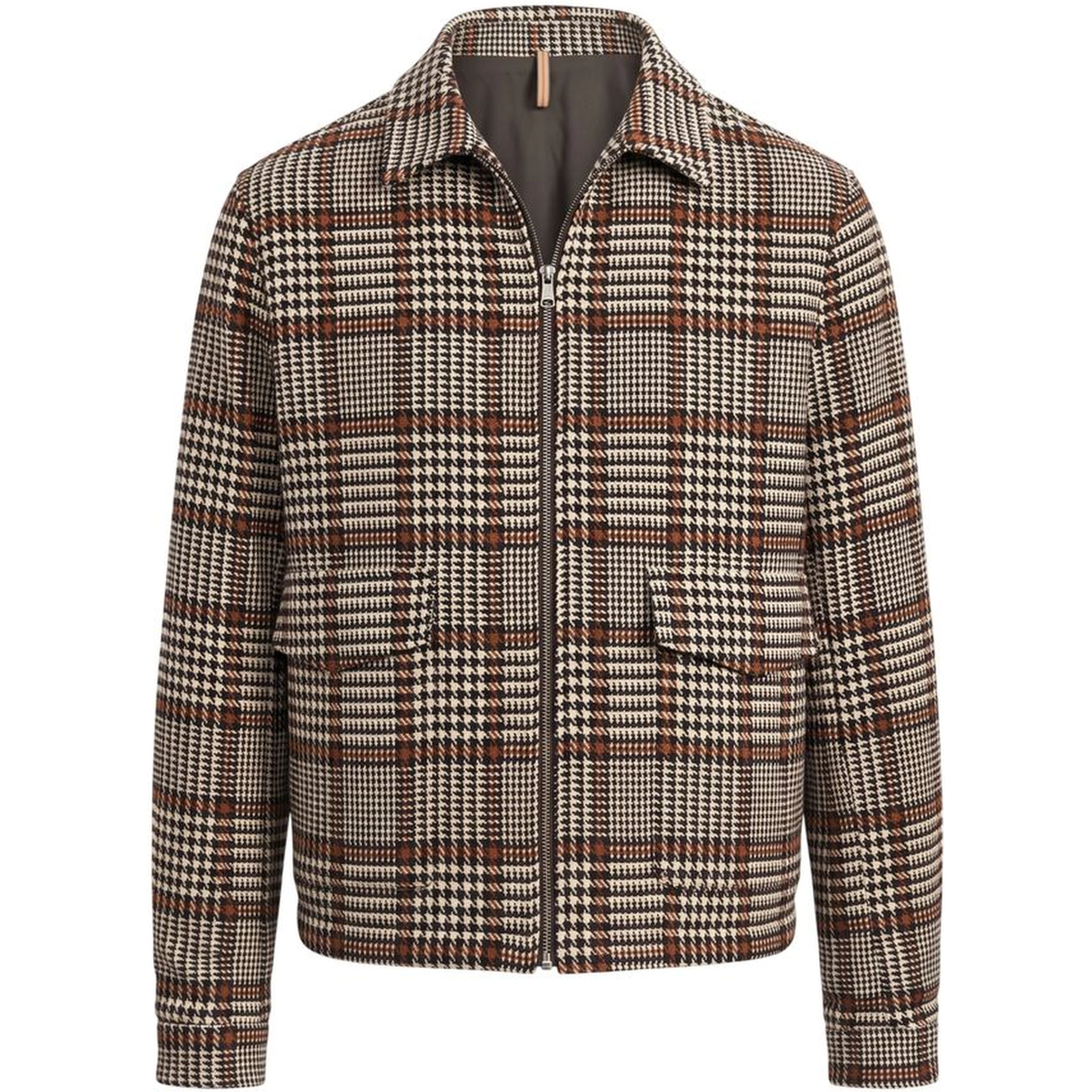 Black Viscose Men Jacket