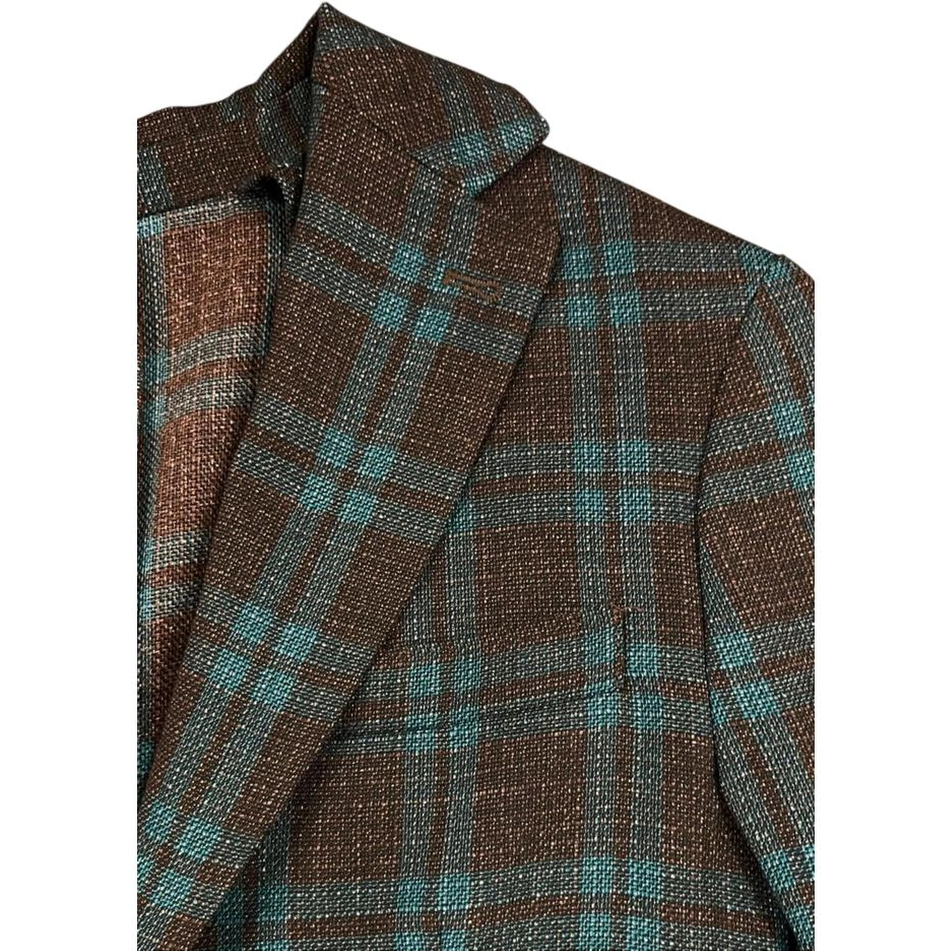 Brown Linen Men's Jacket
