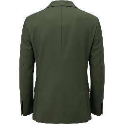 Green Viscose Men's Jacket
