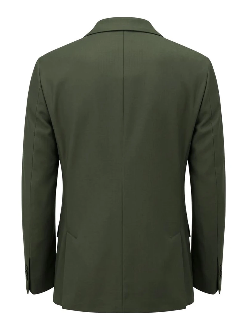 Green Viscose Men's Jacket